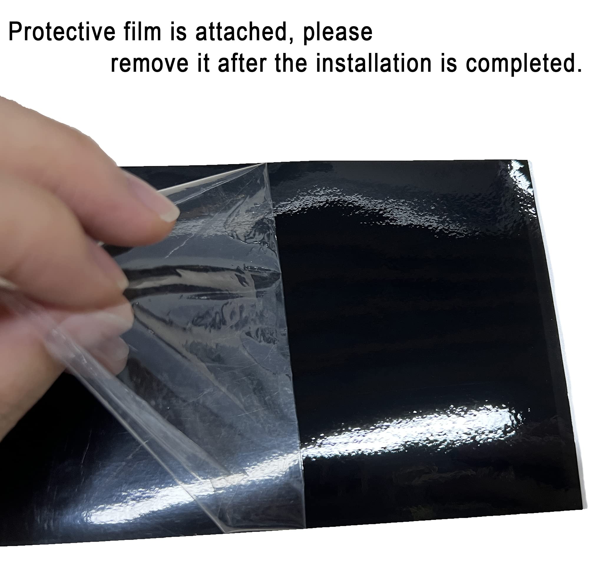 LZLRUN Compatible with Bowtie Logo Wrap Stickers Cut-Your-Own Emblem Overlay DIY Decals for Chevy (11.8 Inch x 4 Inch) (Gloss Bl