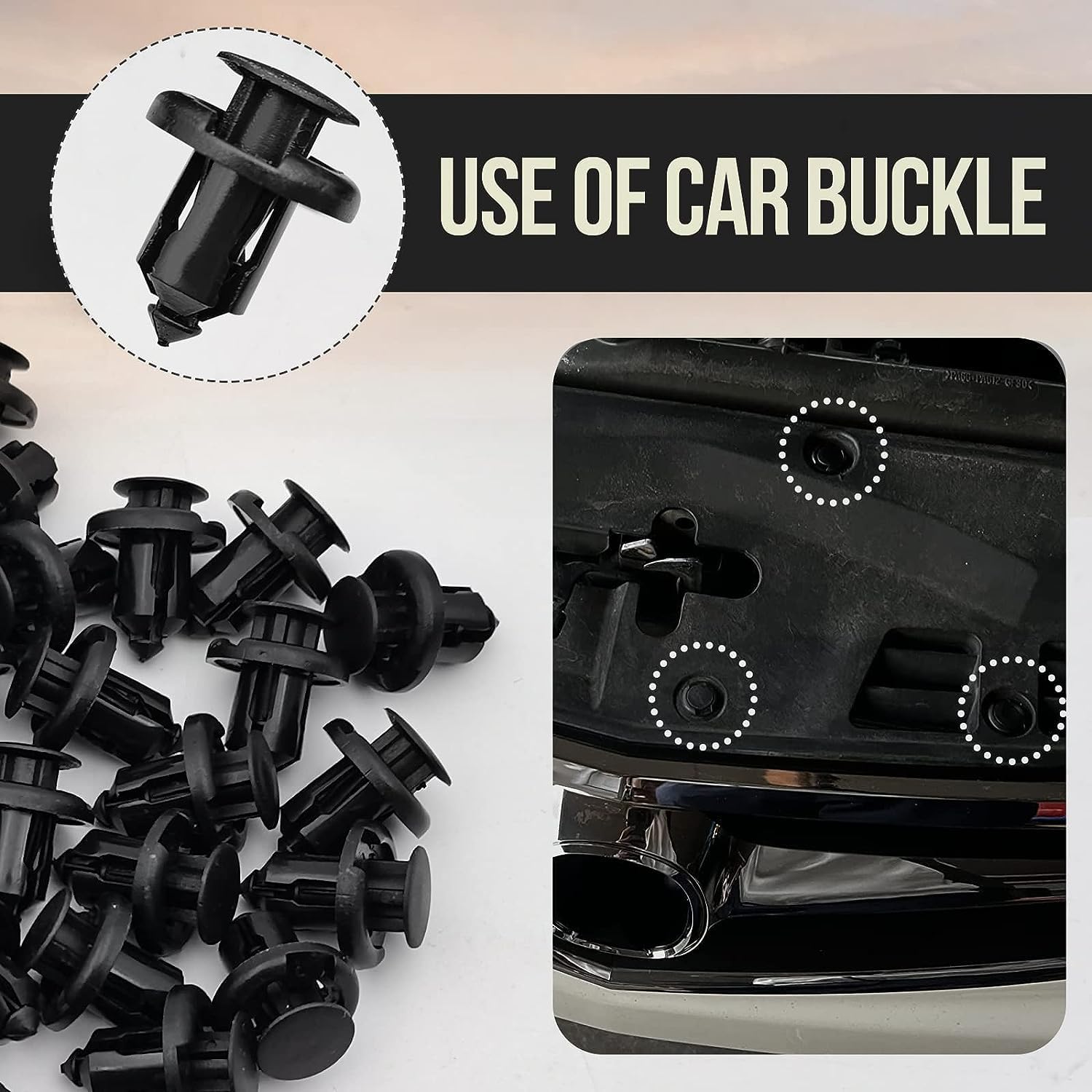 100Pcs Bumper Fender Clips, 10Mm Fender Liner Clip Compatible With Honda Cr-V Accord Civic Acura, 1Pcs Fastener Remover 91503-Sz3-003