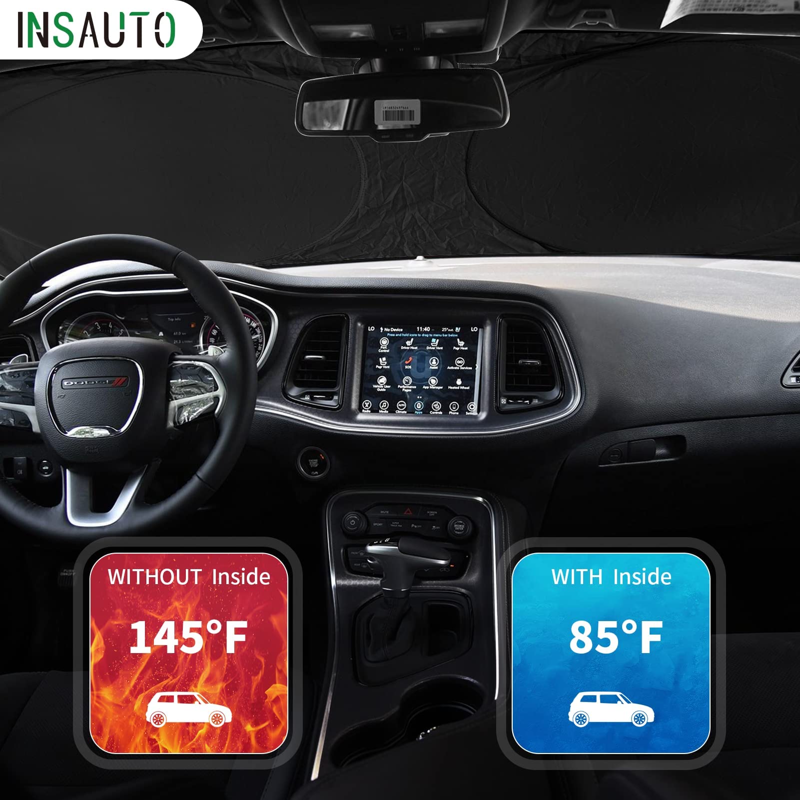 For Dodge Caravan 2006-2024 Front Windshield Sun Shade Sunshade-For Dodge Promaster 2014-2023 Windshield Cover, For Grand Carava