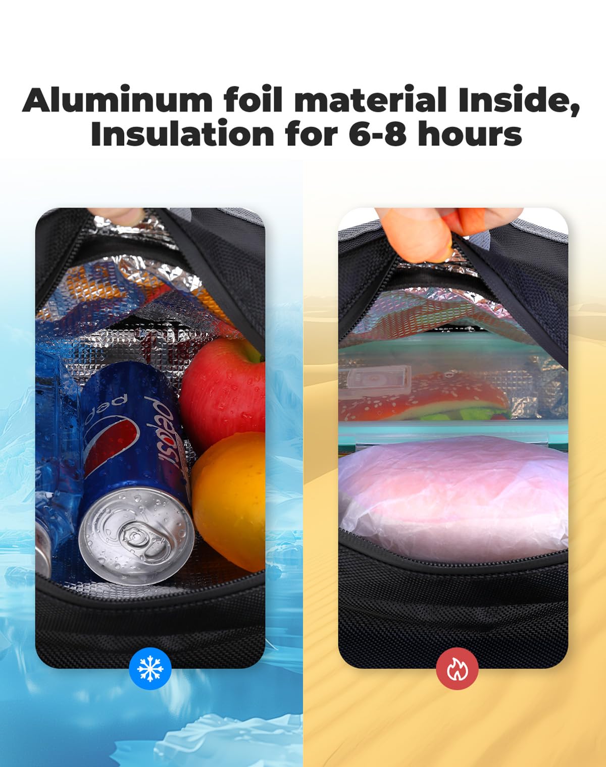 Kemimoto Atv Tank Bag Water-Resistant Warm Cooler All Terrain Vehicles Accessories Motorcycle Saddle Bag Compatible With Sportsm