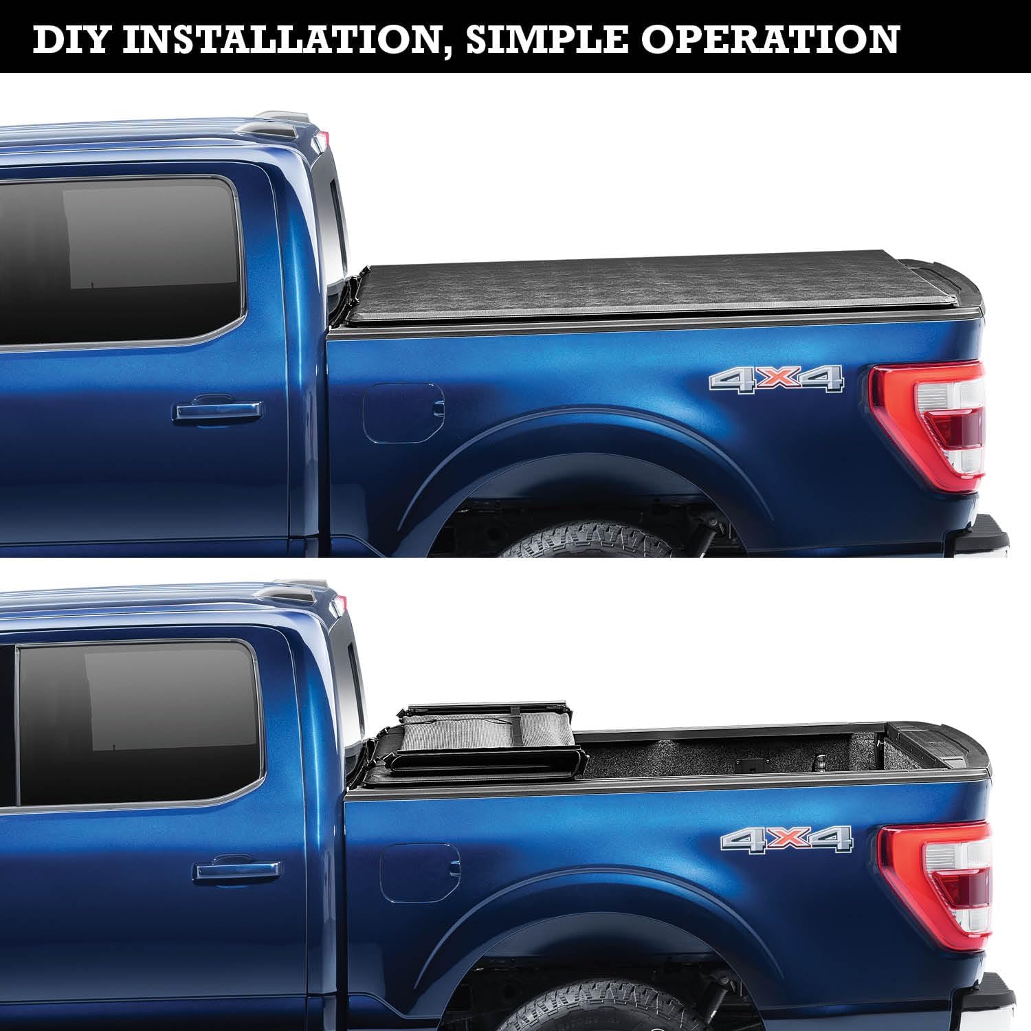 RealTruck Extang Trifecta 2.0 Soft Folding Truck Bed Tonneau Cover | 92420 | Fits 2009 - 2019 Dodge Ram w/ RamBox 5' 7'' Bed (67