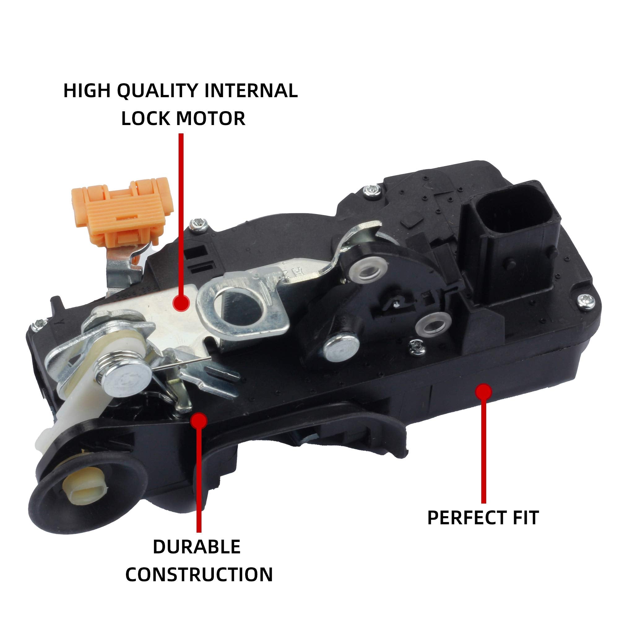 Dasbecan 1 Pair Door Lock Actuator Motor Compatible With Chevy Silverado Tahoe Suburban 1500 Gmc Sierra Yukon Xl Cadillac Escalade 2007-2009 931-108 931-109 Rear Left & Right Side 2 Doors Latch Kit