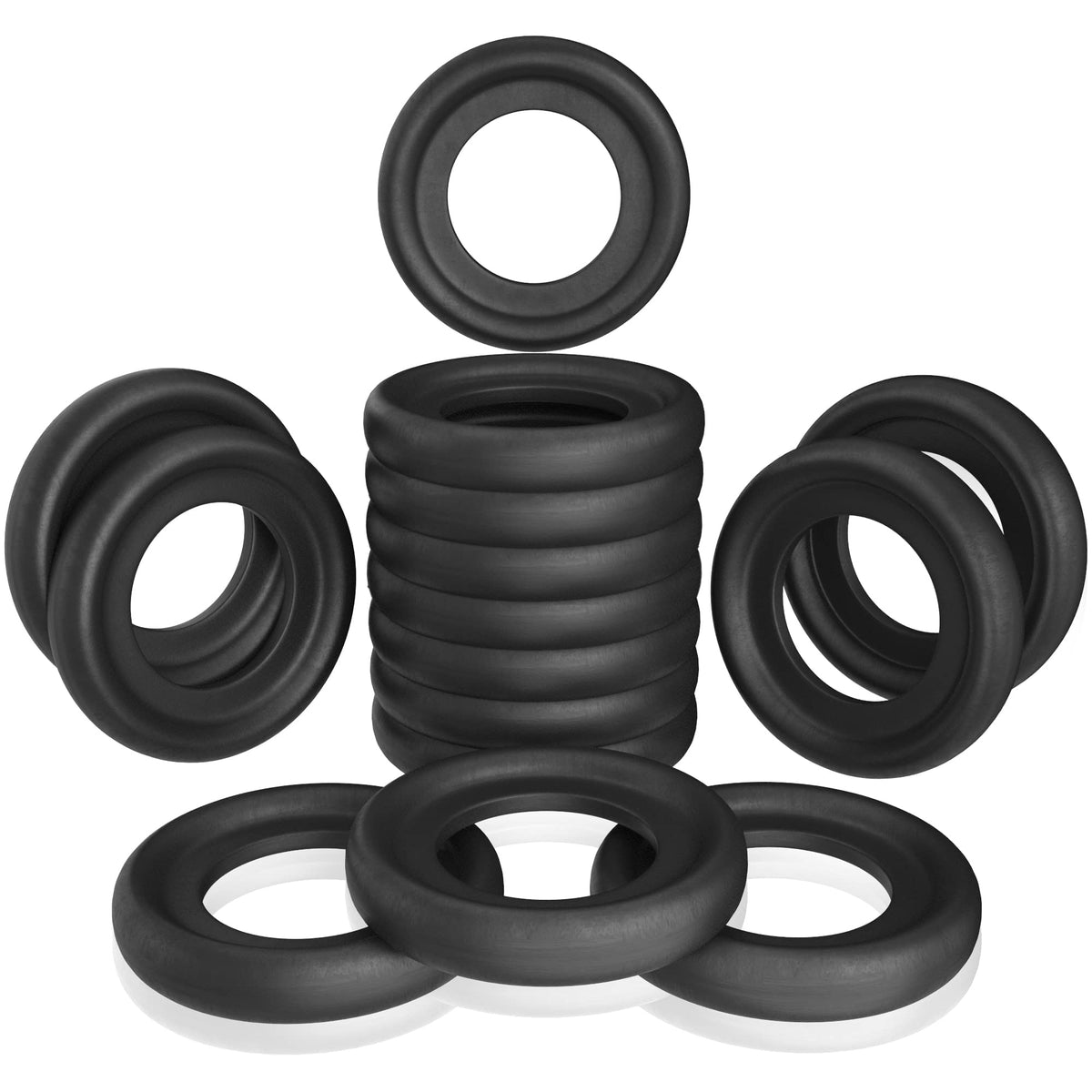 15Pcs Oil Drain Plug Crush Rubber Washer Gasket Black Seal - 12Mm Replacement For Buick/Cadillac/Chevrolet/Gmc/Hummer/Oldsmobile
