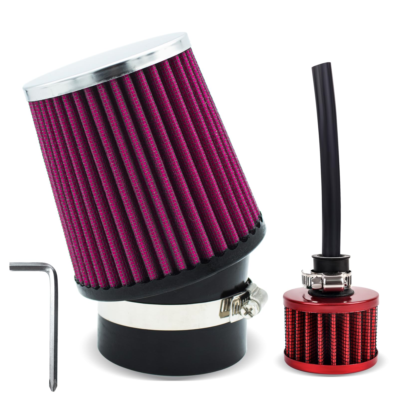 Mini Bike Upgraded Air Filter Kit For Predator 212Cc Coleman Ct200U Ct200U-Ex Bt200X Kt196 196Cc Baja Warrior Mb165 Mb200 Mini B