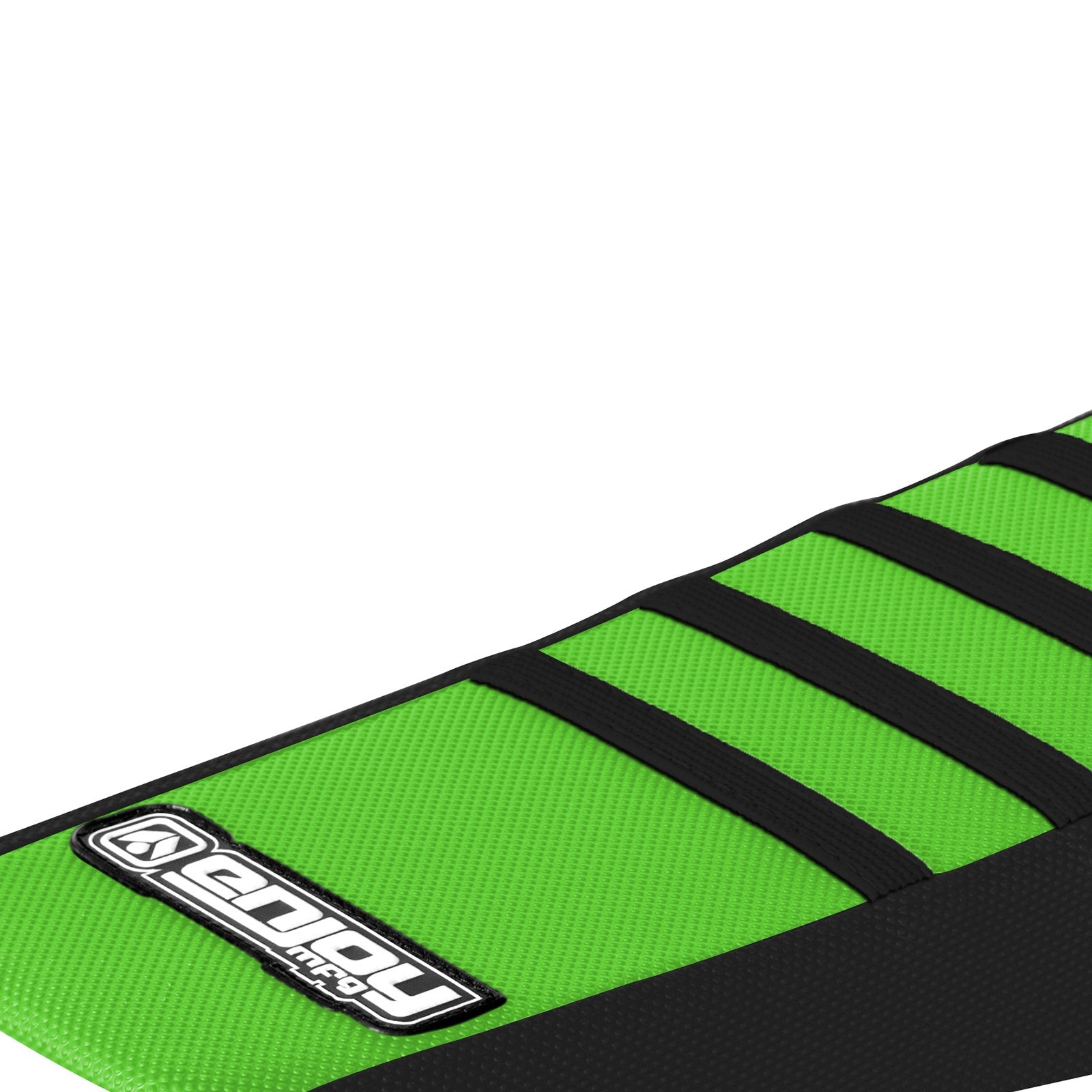 Enjoy Mfg Seat Cover - Compatible Fit For 1995-2007 Kawasaki Kdx 200 Kdx 220 - Black Sides/Green Top/Black Ribs #85