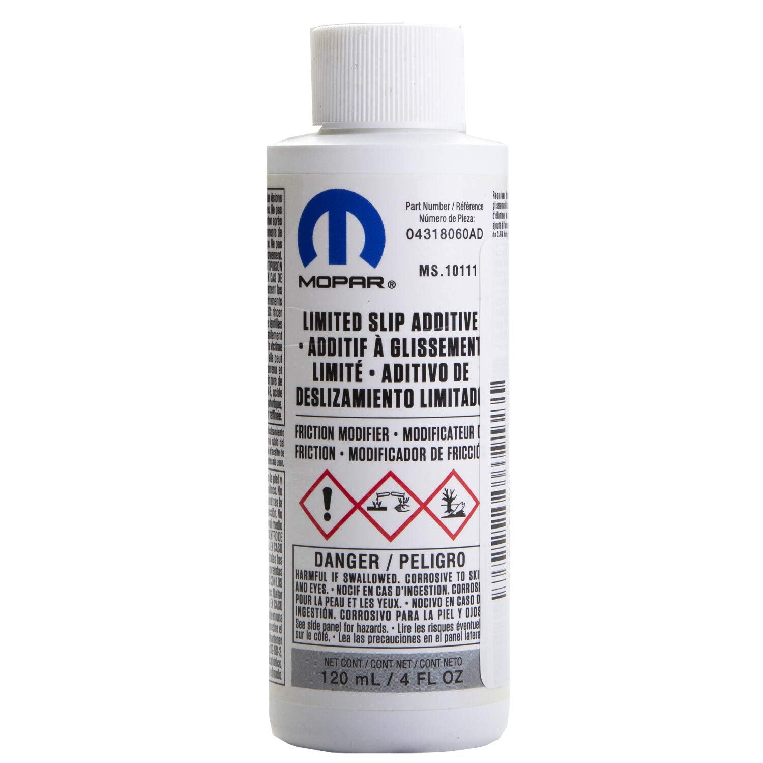 Genuine Mopar Fluid 4318060Ab Limited Slip Additive - 4 Oz. Bottle