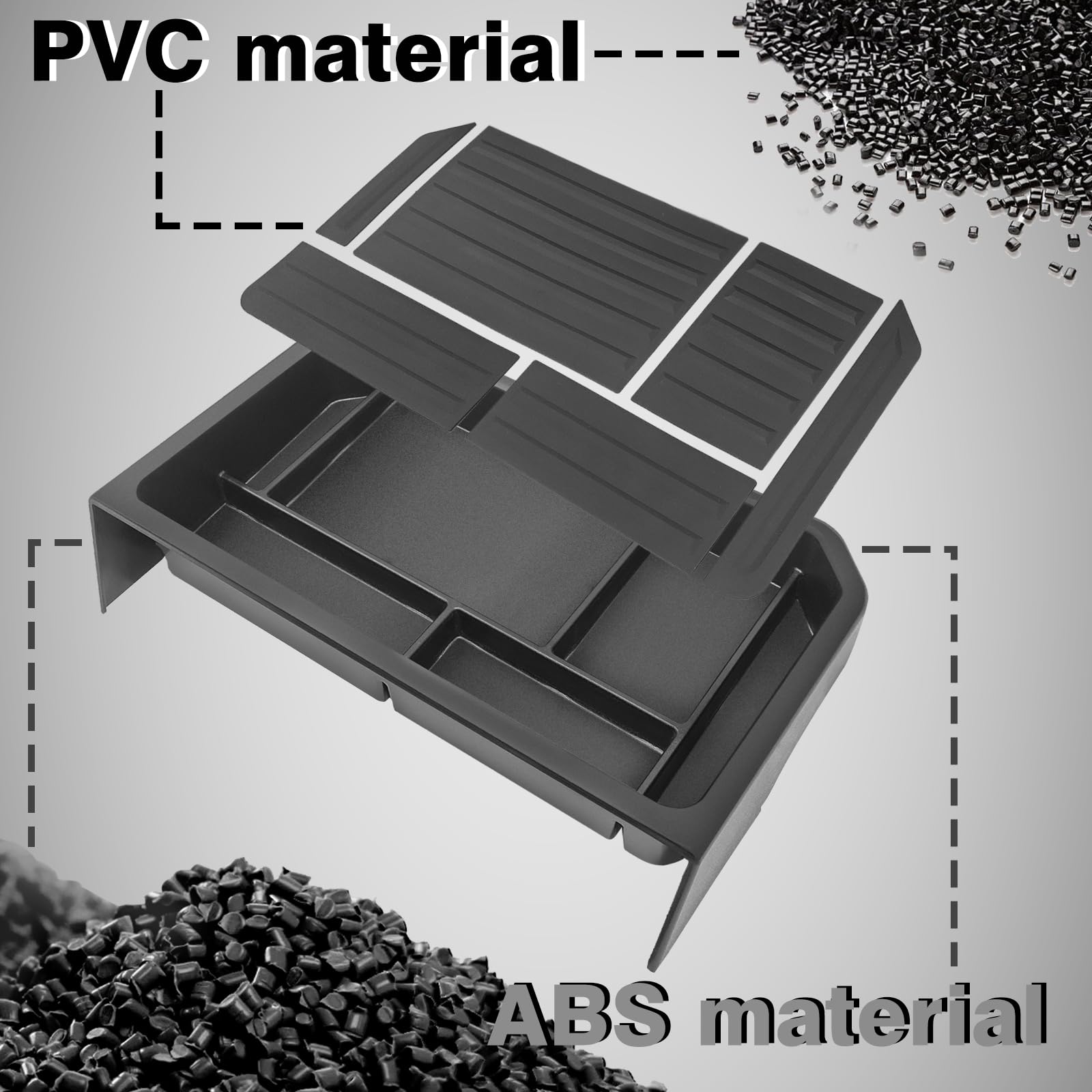 Bestevmod Center Console Screen Dash Organizer Compatible With Tesla Cybertruck 2025 2024 Pickup Dashboard Organizer Back Storag