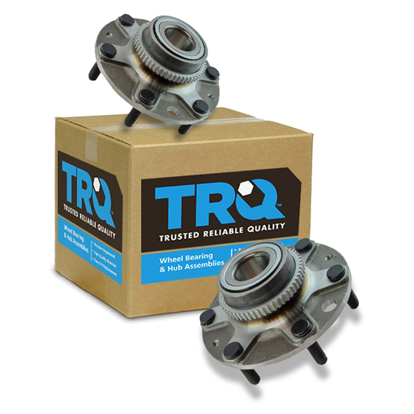 Trq Rear Wheel Hub Bearings Assembly Set Compatible With 2007-2008 Hyundai Entourage 2006-2014 Kia Sedona