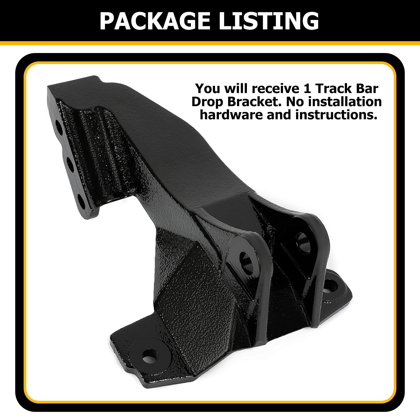 KUAFU Track Bar Relocation Bracket Compatible with 2008-2022 Ford F-250 F-350 F-450 4WD Super Duty 2-3.5'' Lift Kit Track Bar Dr