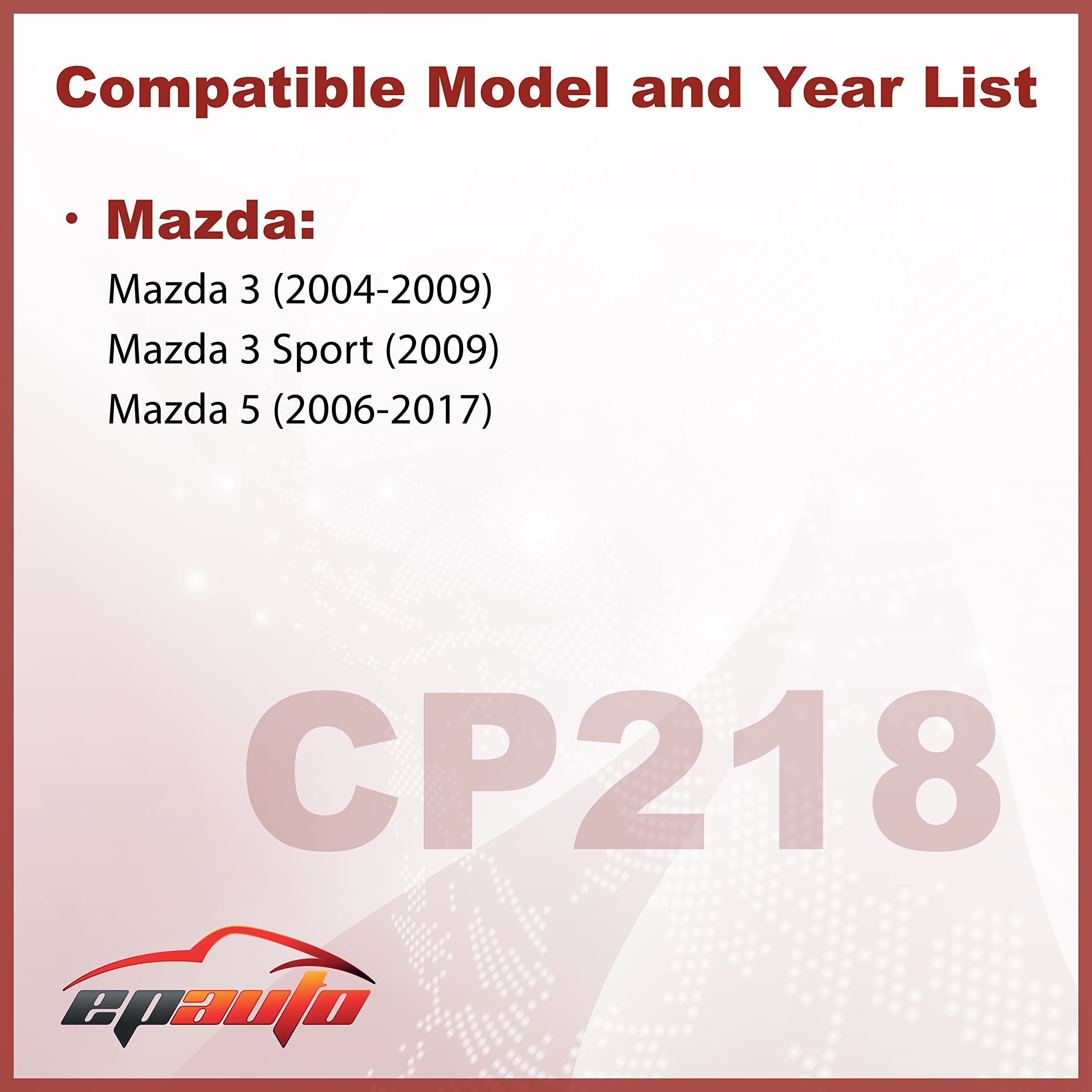 Epauto Cp218 (Cf10218) Replacement For Mazda Premium Cabin Air Filter Includes Activated Carbon