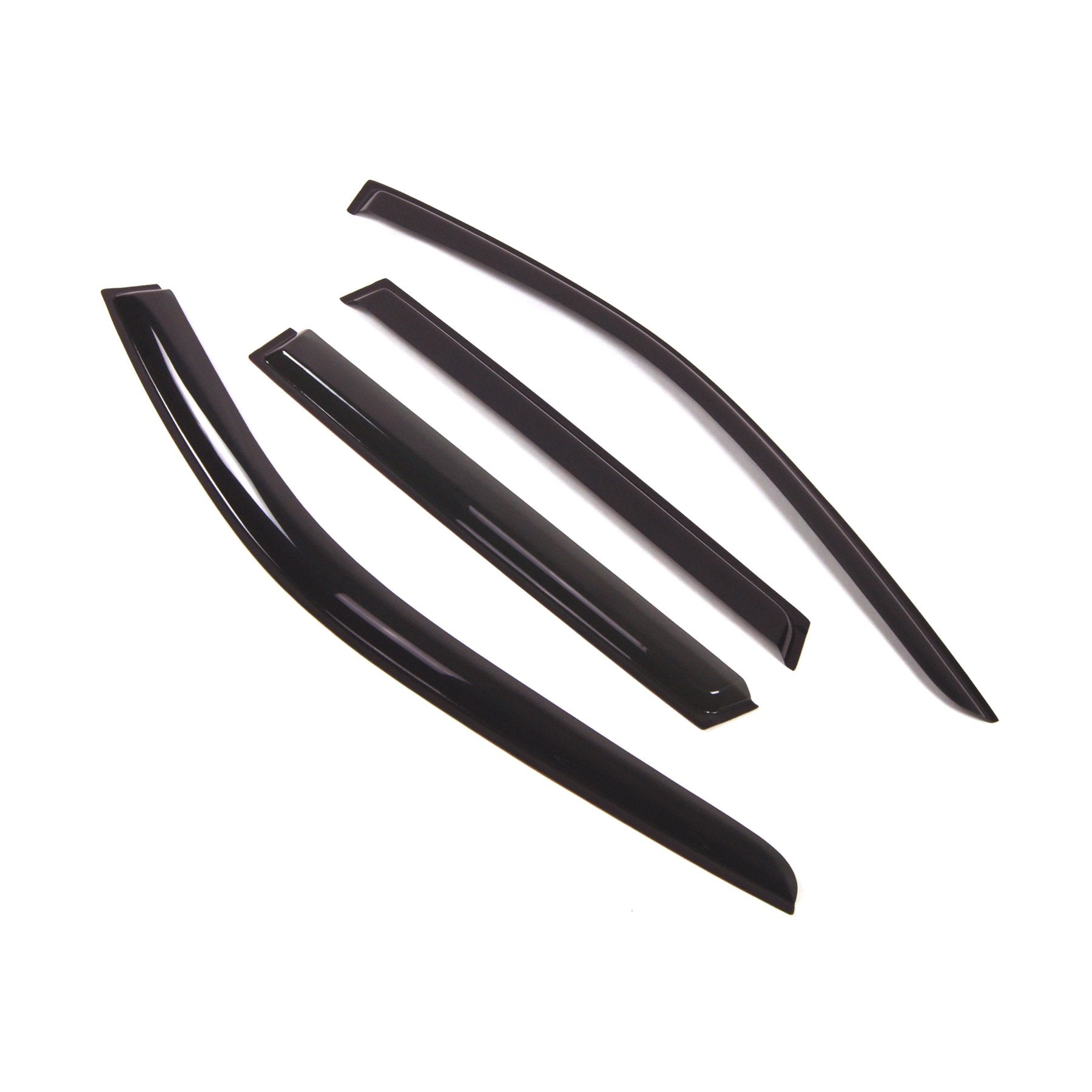 Tuningpros Outside Mount Window Vent Visors Rain Guards Compatible With Jeep Grand Cherokee 2017-2018 | Side Window Wind Deflect