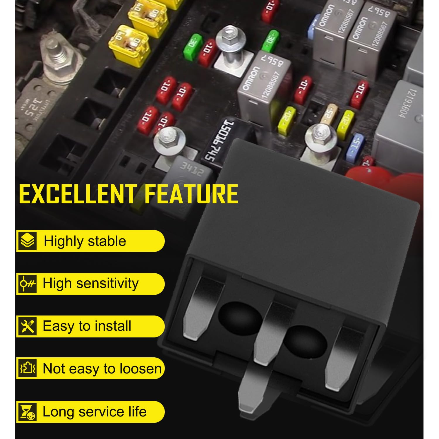 15016745 Multi-Purpose Relay for Vehicle A/C Relay 601-218 4-Pin