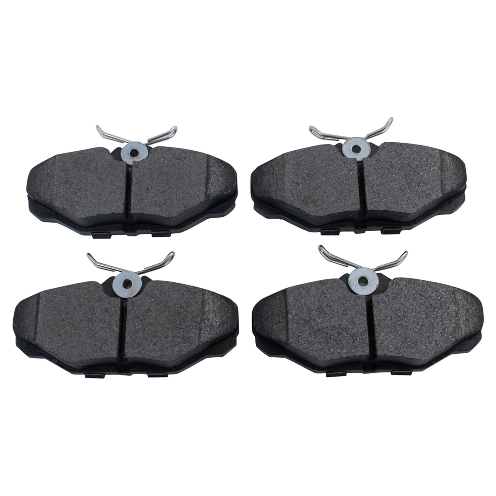 Trq Rear Brake Pad & Rotor Kit Semi-Metallic Compatible With 1993-2002 Lincoln Continental