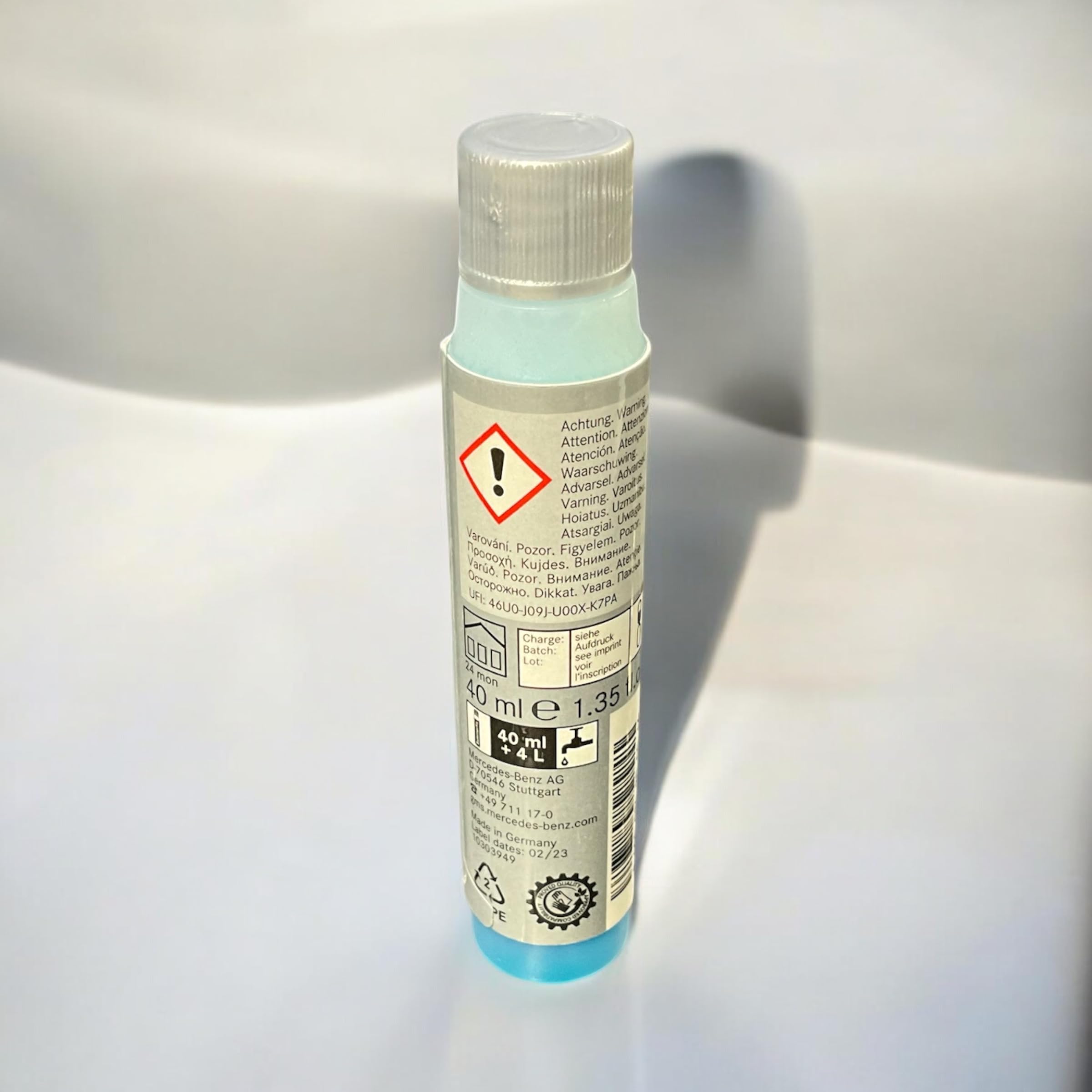 Mercedes-Benz Summerfit Windshield Washer Fluid Concentrate - High-Performance Cleaner for Optimal Visibility, 1.5L