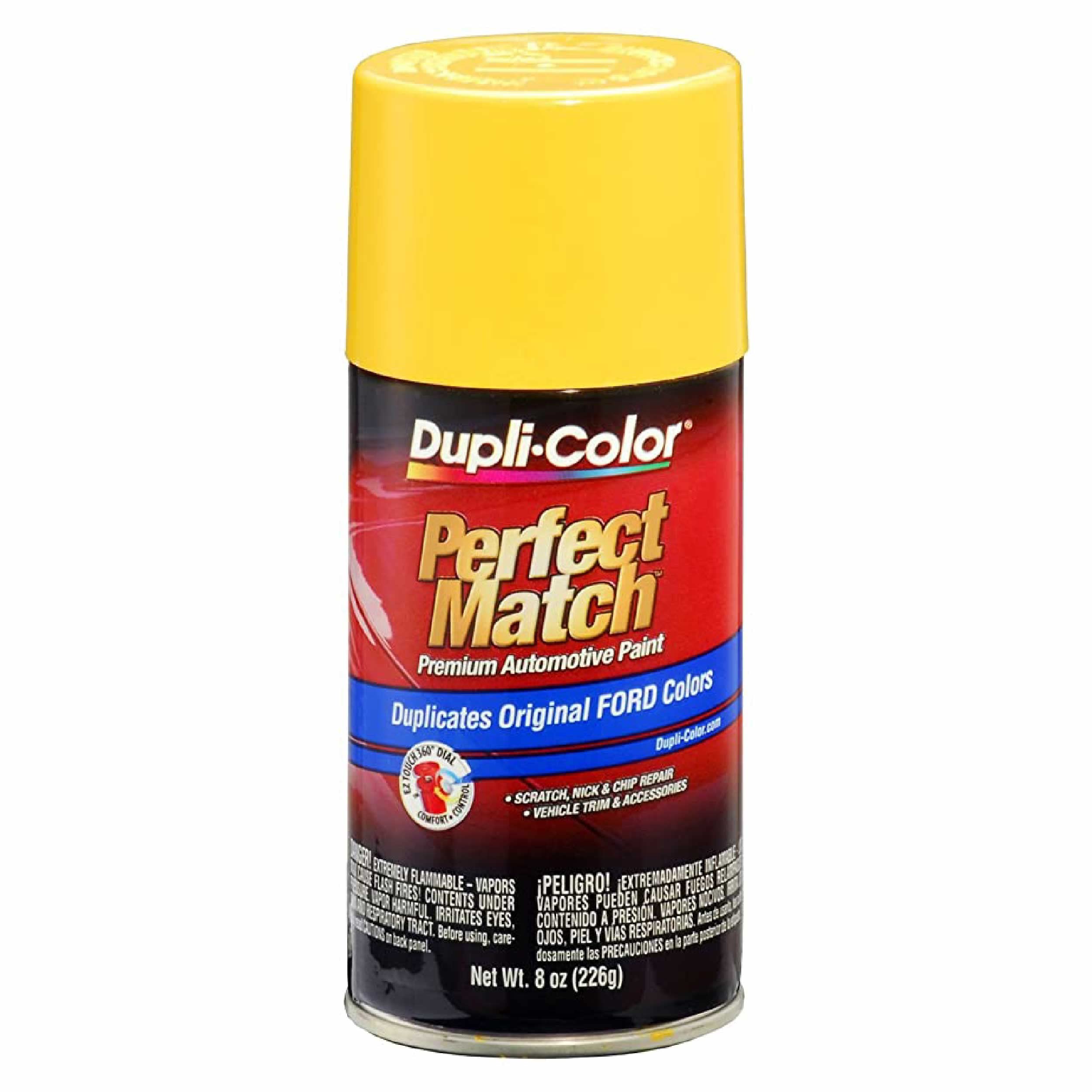 Dupli-Color Ebfm03637 Perfect Match Automotive Spray Paint - Ford Chrome Yellow, Bz - 8 Oz. Aerosol Can