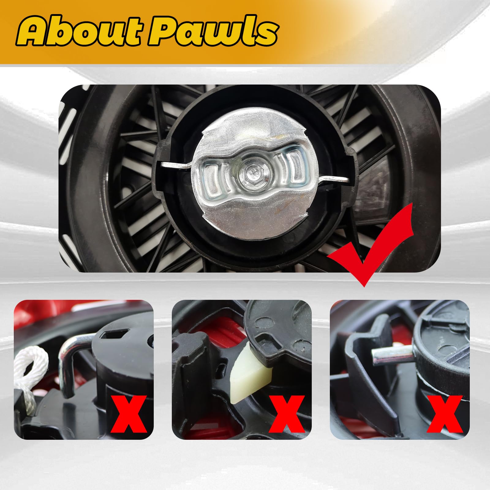 Wotian Pull Start Assembly Compatible With Champion 389Cc 420Cc 439Cc 459Cc 5500W 7500W 9000W Generator Parts Engine Recoil Star