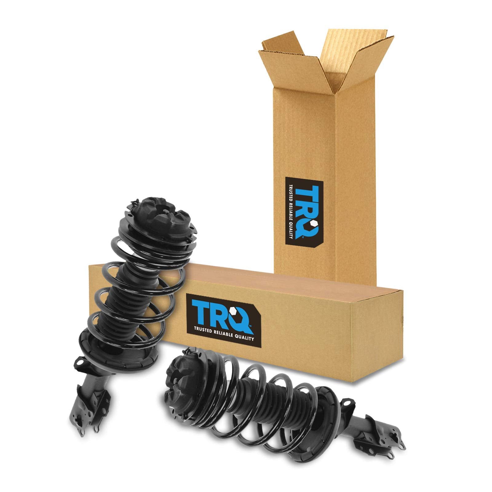 Trq Front Strut & Coil Spring Assembly Set Driver & Passenger Sides Compatible With 03-07 Saturn Ion