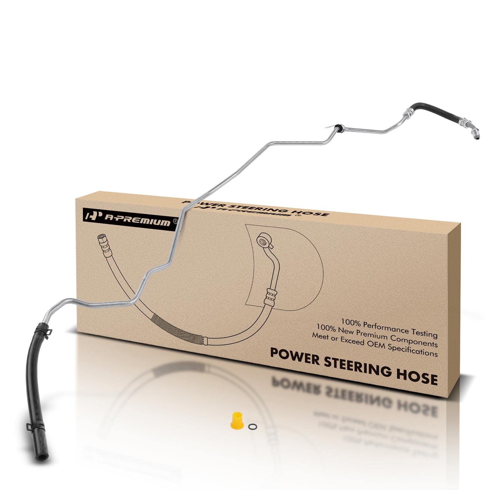 A-Premium Power Steering Hose Return Hose Line Assembly Compatible with Hyundai Santa Fe 2010-2012 Kia Sorento 2011-2013 2.4L 3.