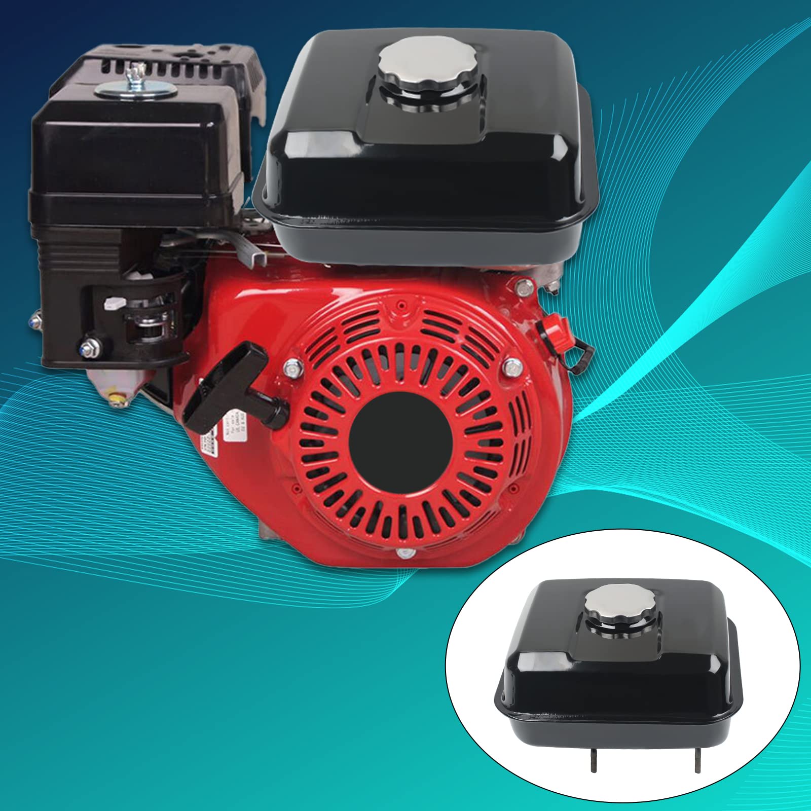 3L Gas Fuel Tank Kit, Replacement for Honda GX200 GX160 GX140 Engine, Harbor Freight Predator 196CC 212CC R210 Engine, Baja Warr