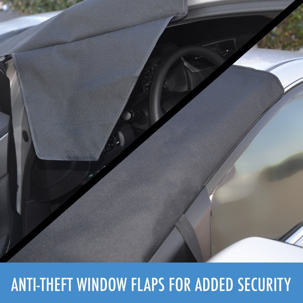 Bdk Windshield Cover For Ice Snow And Hail Protection - Waterproof Magnetic Guard For Winter, Freeze Protector For Auto Truck Va