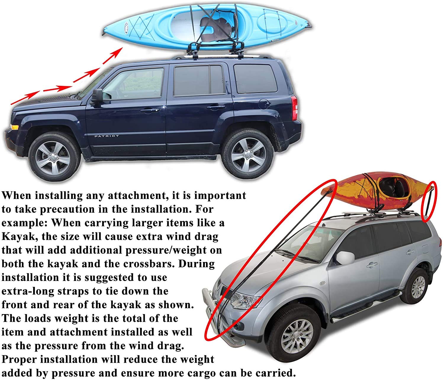 Brightlines Aero Cross Bars Roof Racks Luggage Rack Replacement For 2014-2019 Toyota Highlander Le & Le Plus