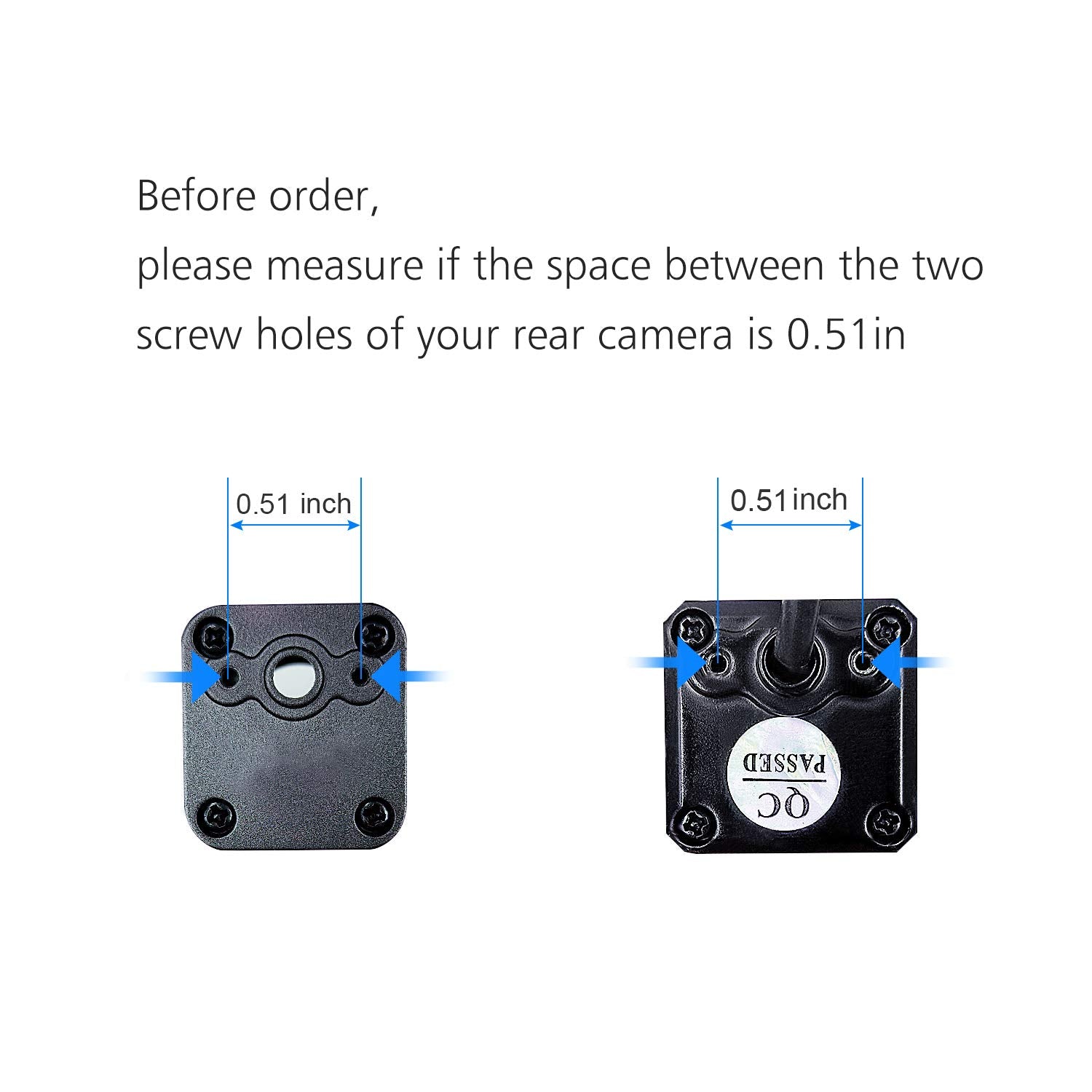 Pixelman Rear Camera License Plate Mount,Rear View Camera Mount Only,Reverse Cam Holder,Dash Cam Rearrview Camera License Plate