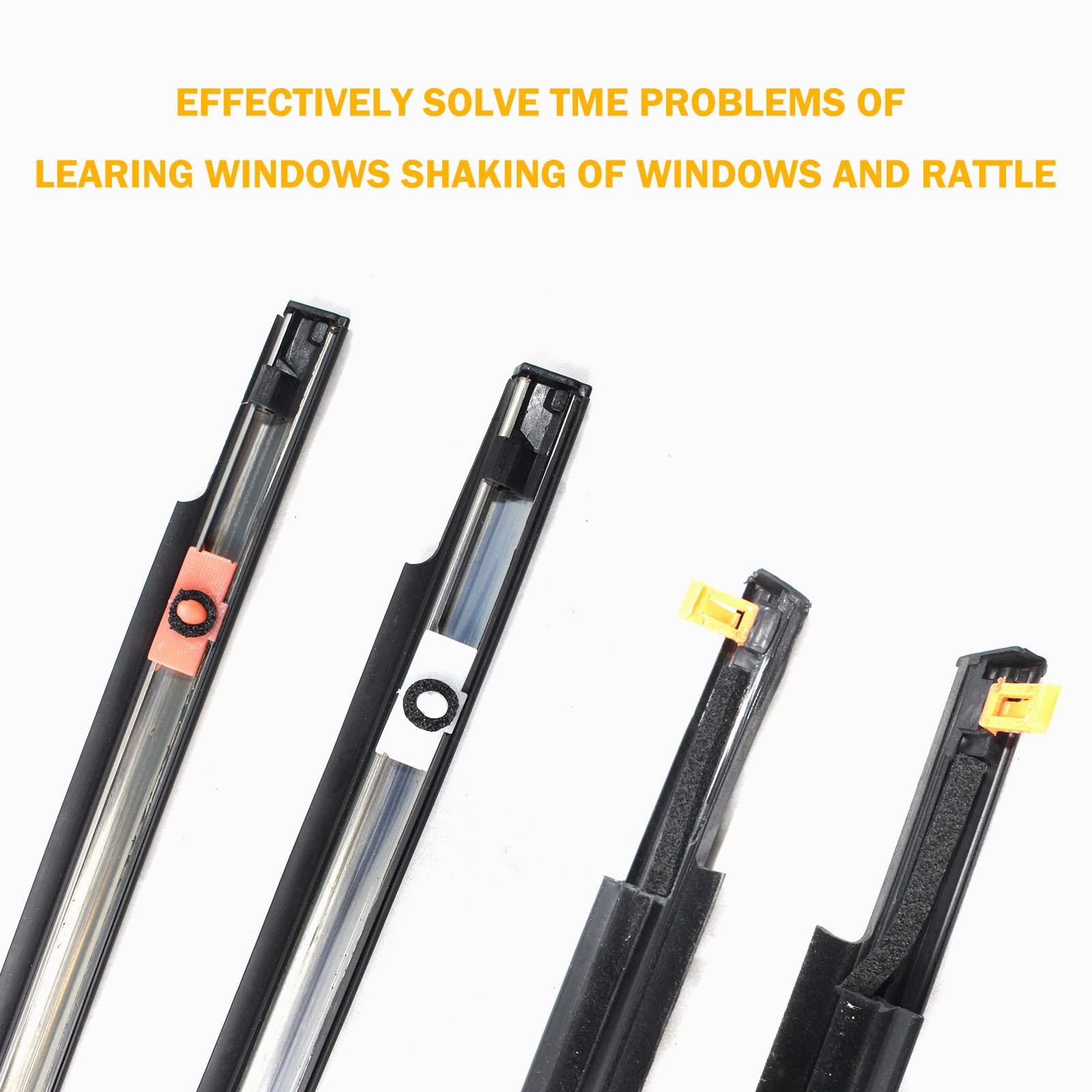 Yzqpnb Weatherstrip Window Molding Trim Seal Belt Compatible With Toyota Fj Cruiser 2007-2014 Front Rear Left Driver & Right Pas