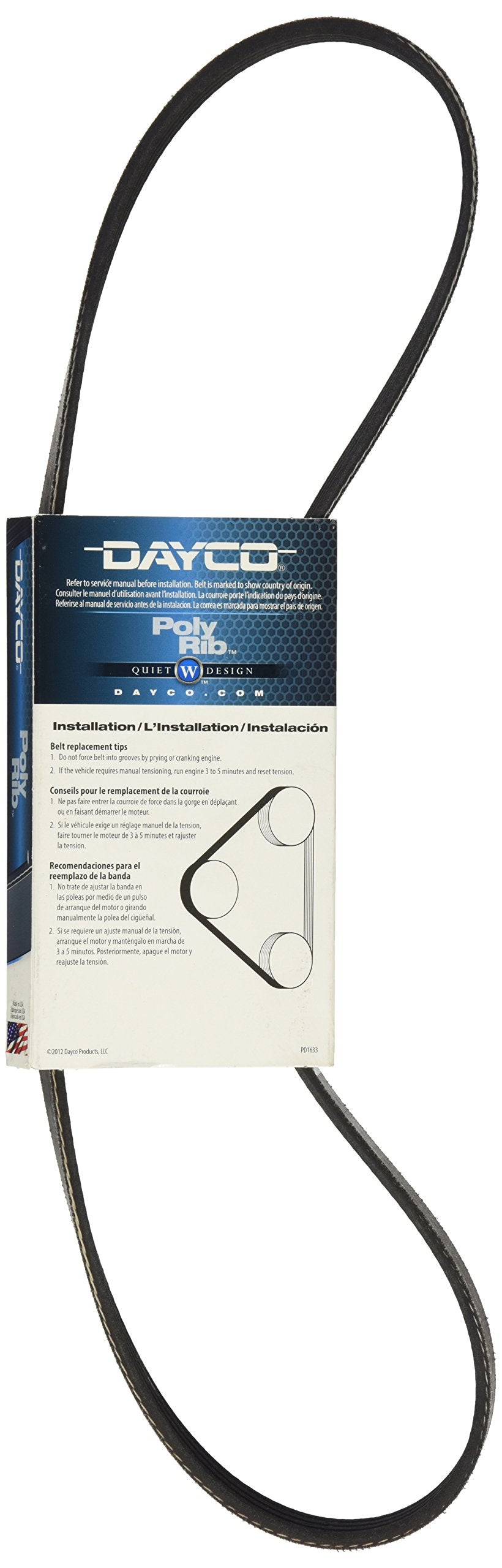 Dayco 5040382 Serpentine Belt