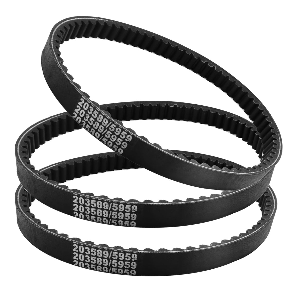 3Pcs Go Kart Drive Belts Fit For 30 Series Torque Converter Go Kart Parts - Drive Belt Clutch Replacement For Manco 5959 / Comet 203589 / Murray12-8487