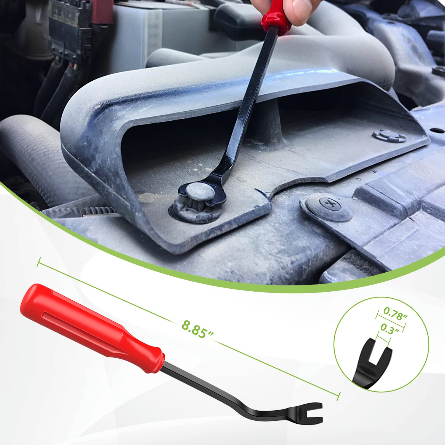 Frokom Car Retainer Clips Kit Nylon Bumper With Fastener Remover-18 Most Popular Sizes Auto Push Pin Rivets Set For Gm Ford Toyota Honda Chrysler-415Pcs