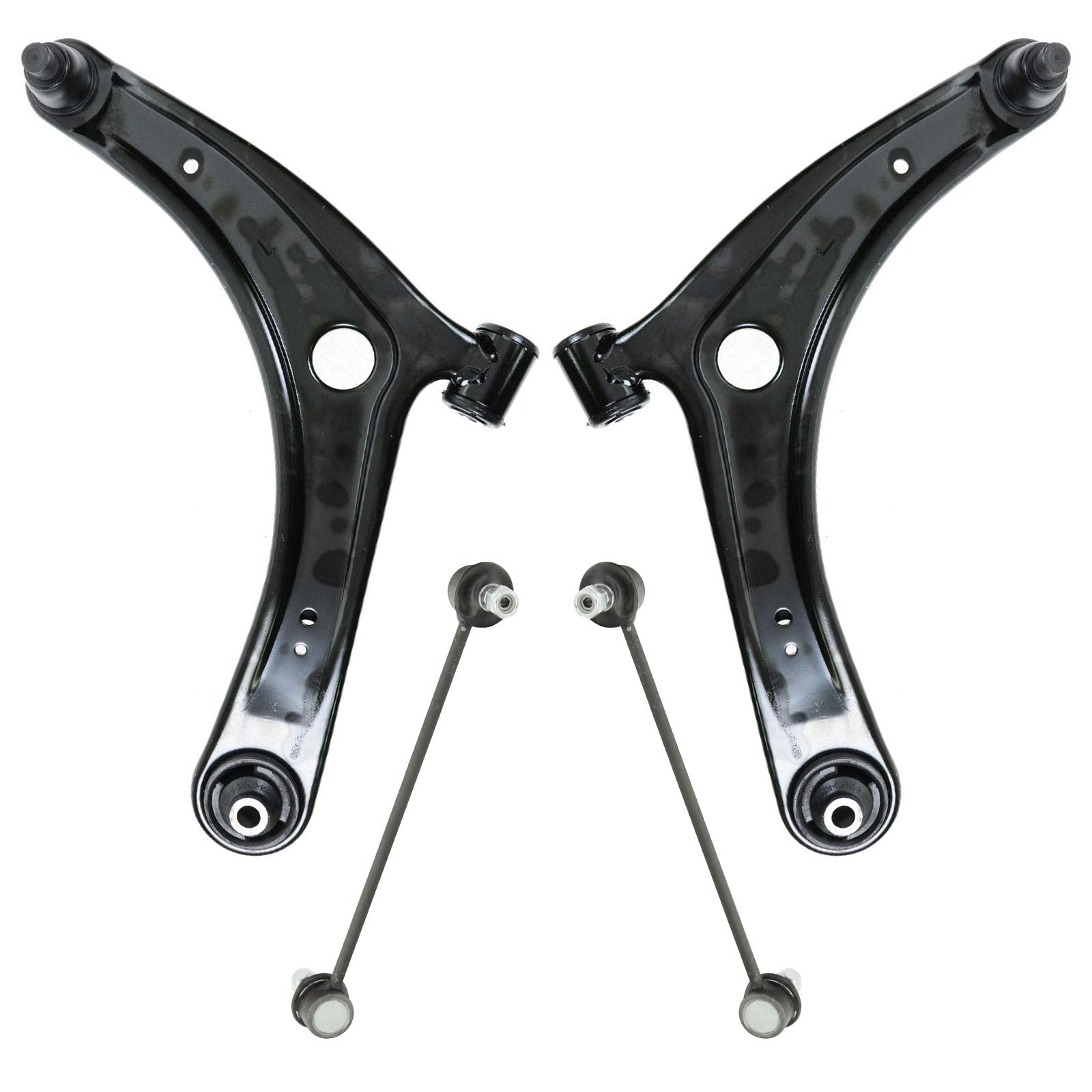 Trq Front Suspension Kit Control Arm With Ball Joint Sway Bar Stabilizer Link Compatible With 2008-2017 Mitsubishi Lancer 2008-2