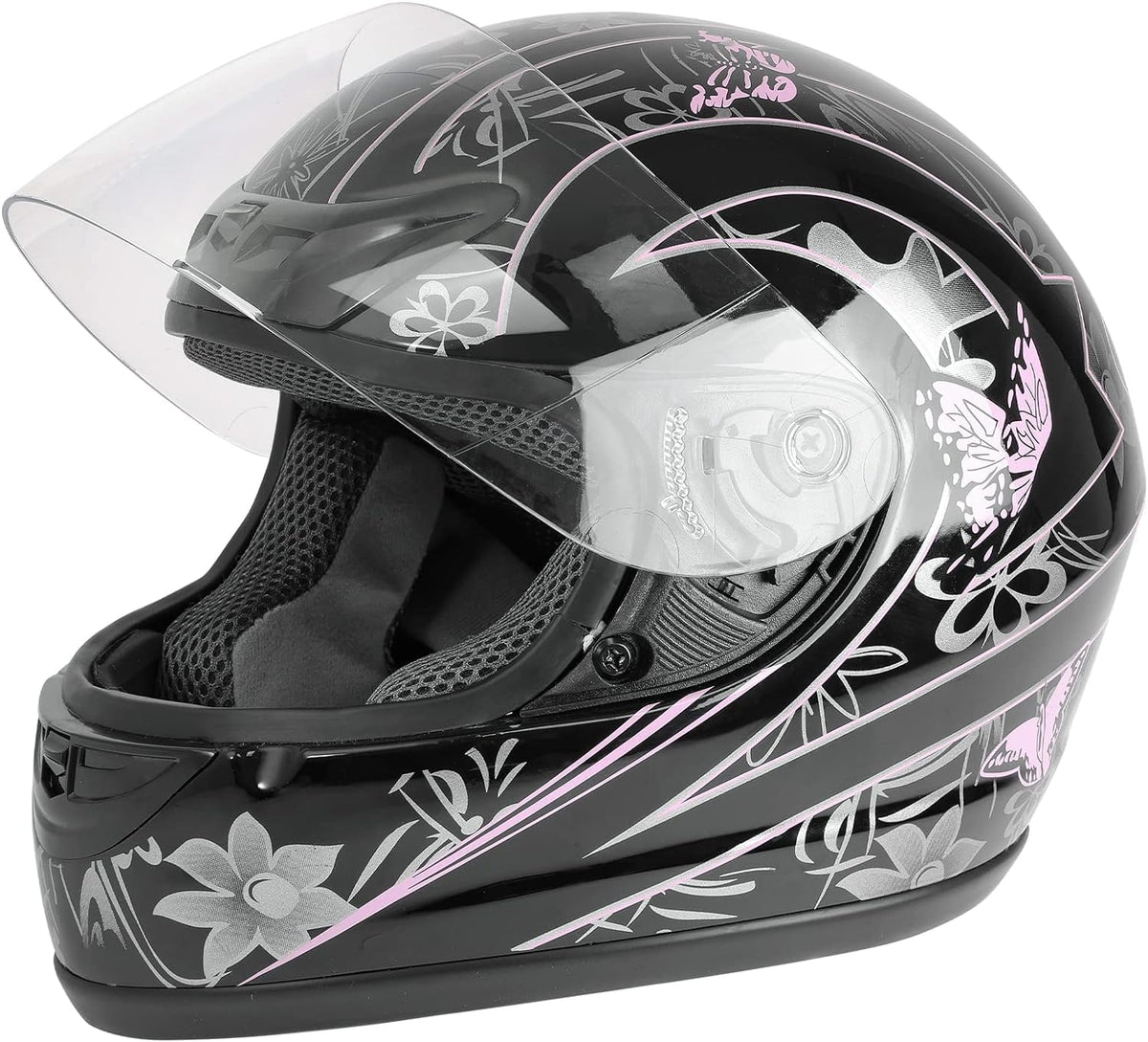Tcmt Adult Full Face Scooter Street Dirt Bike Atv Motocross Motorcycle Helmet With Open Face Sun Shield Dot