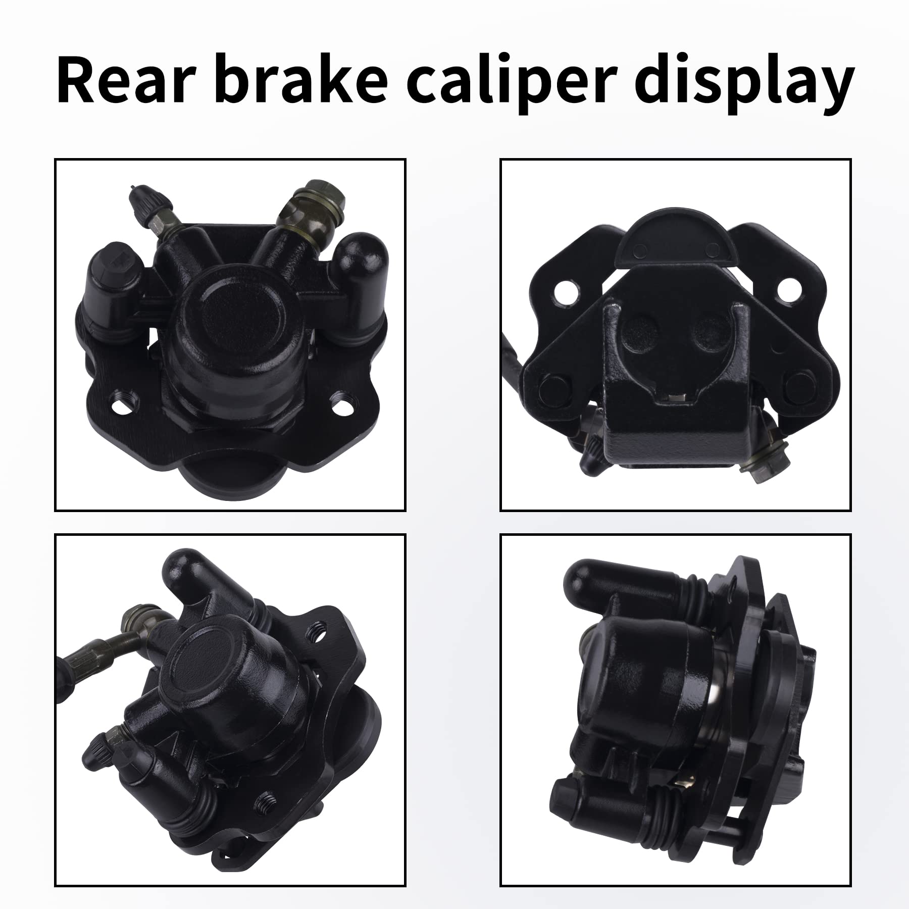 Cncmotok Rear Disc Brake Master Cylinder Caliper With Replaced Disc Brake Pad Fit For 50Cc 70Cc 90Cc 110Cc 125Cc Chinese Taotao 110Cc Peace Motorsports Quad Coolster 3050Hd Atv Kids Four Wheeler