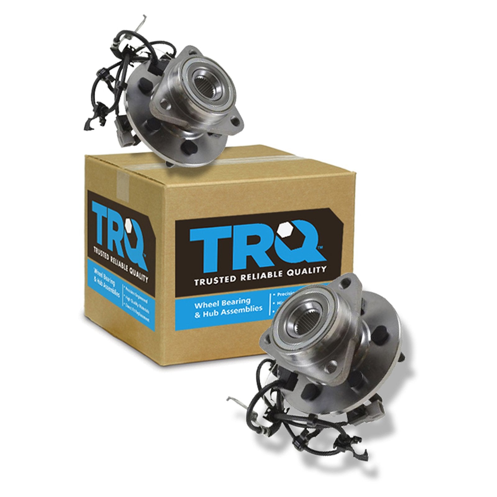 Trq Front Wheel Hub Bearings Assembly Set Compatible With 1997-2004 Dodge Dakota 1998-2003 Durango