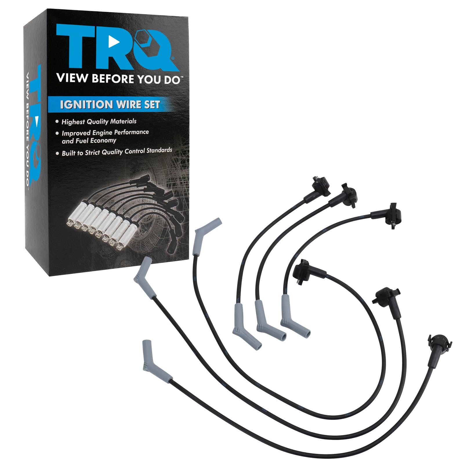 Trq Spark Plug Wire Set Compatible With 1990-1996 Ford 1991-1996 Mazda