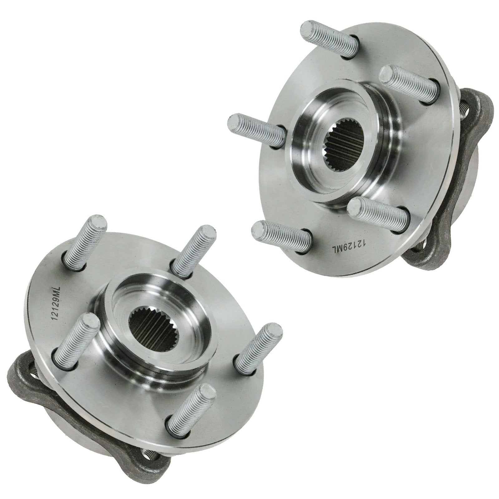 Trq Front Wheel Hub Bearings Assembly Set Compatible With 1991-1996 Dodge Stealth 1991-1999 Mitsubishi 3000Gt 2003-2006 Lancer