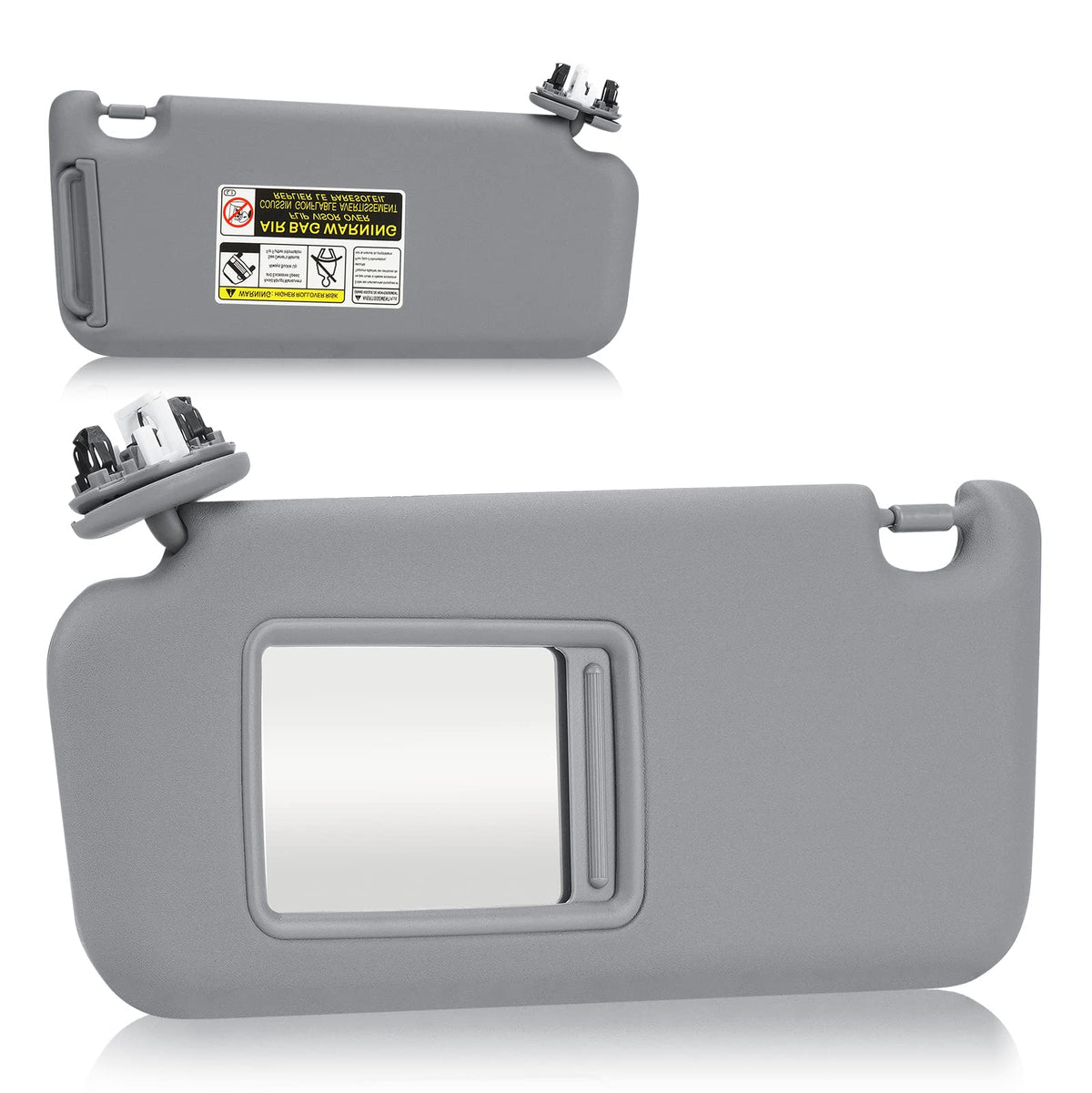 Left Driver Side Sun Visor Fit for Toyota RAV4 (Roof with Light) 2006 2007 2008 2009 2010 2011 2012 2013, Replaces for 74320-425