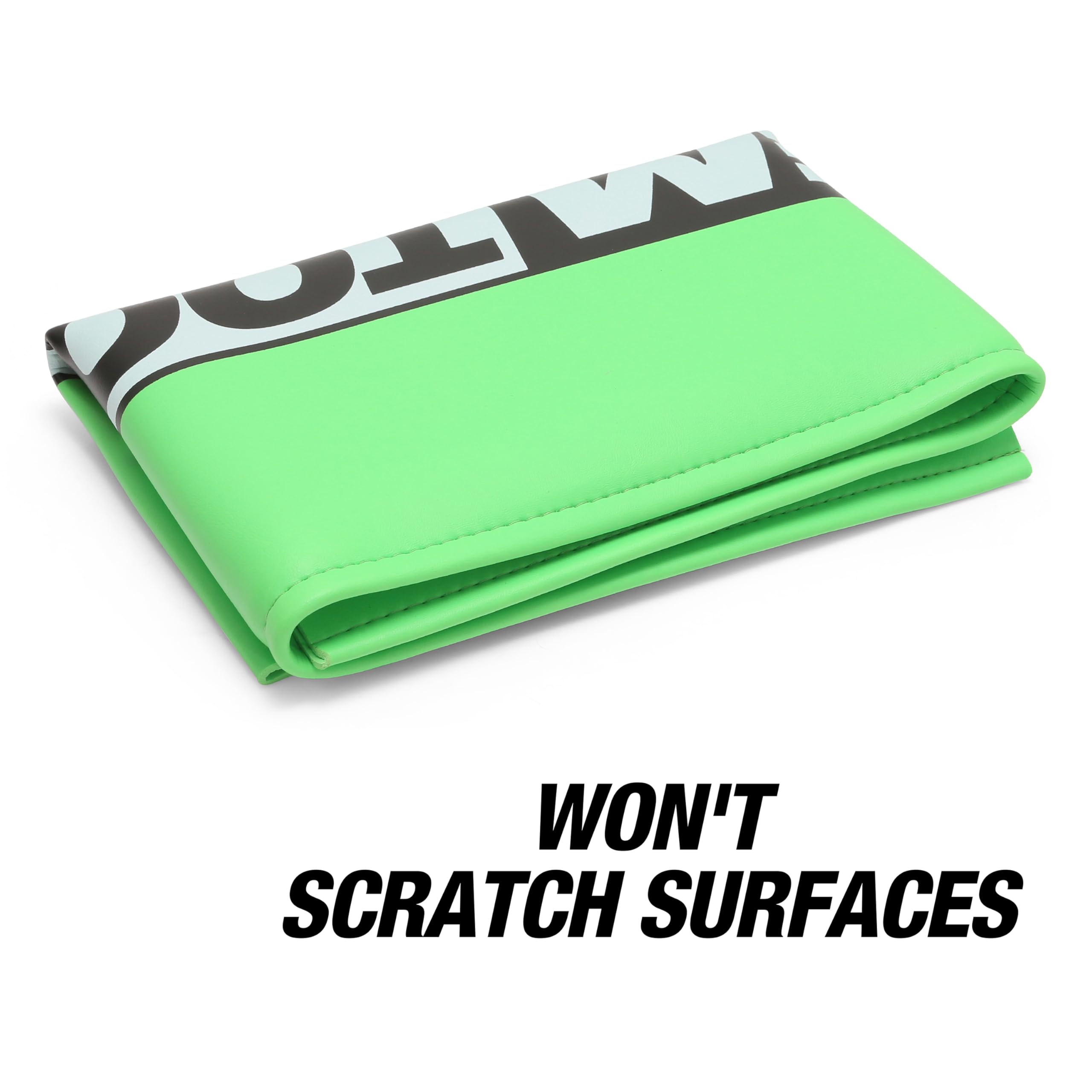 OEMTOOLS 24902 Green Vinyl Fender Cover, 27 x 34 Vehicle Repair Cover, Car Fender Protector for Mechanics, Mat Holds Tools i