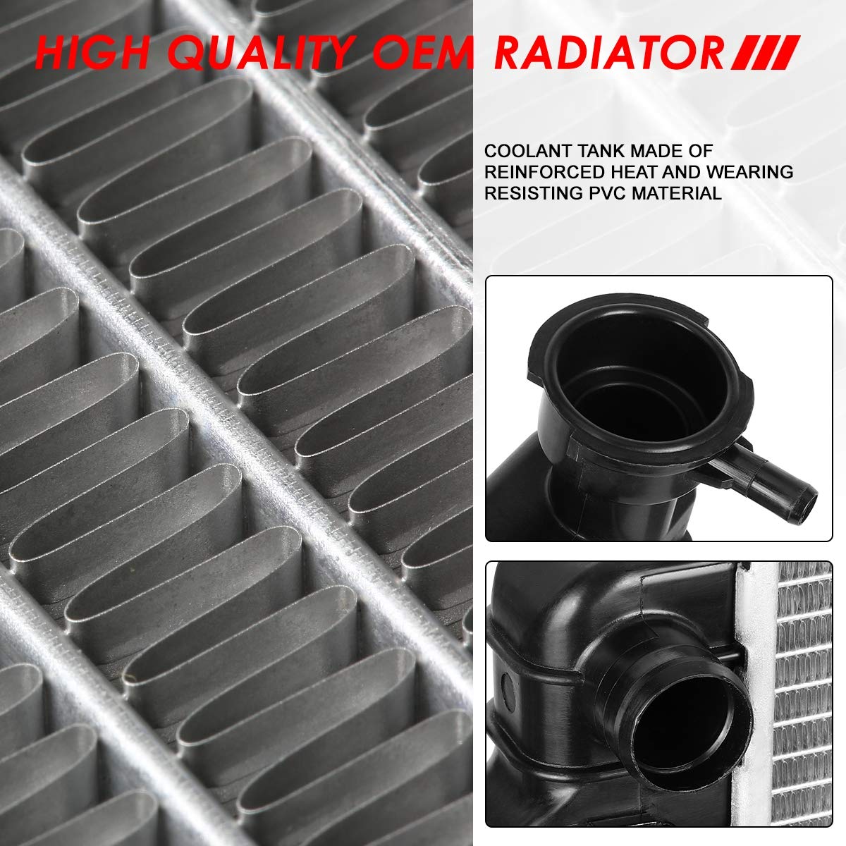 Auto Dynasty Radiator Compatible With 1996-1999 Chevy Gmc C/K 1500 2500 4.3L 5.0L At, Dpi 1790 Factory Style 1-Row Cooling Radia