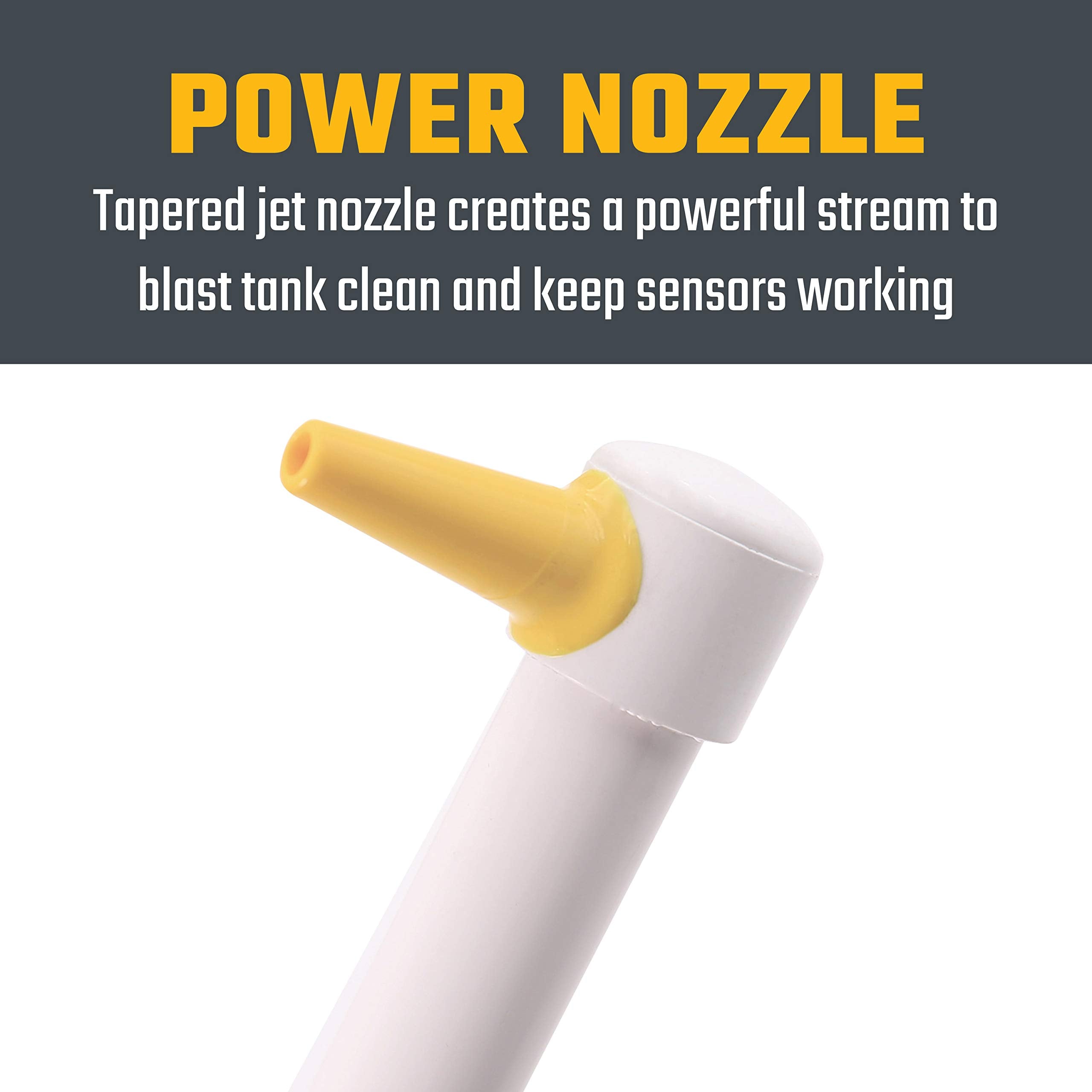 Valterra A01-0184Vp Master Blaster Rv Tank Cleaning Wand With Power Nozzle , White