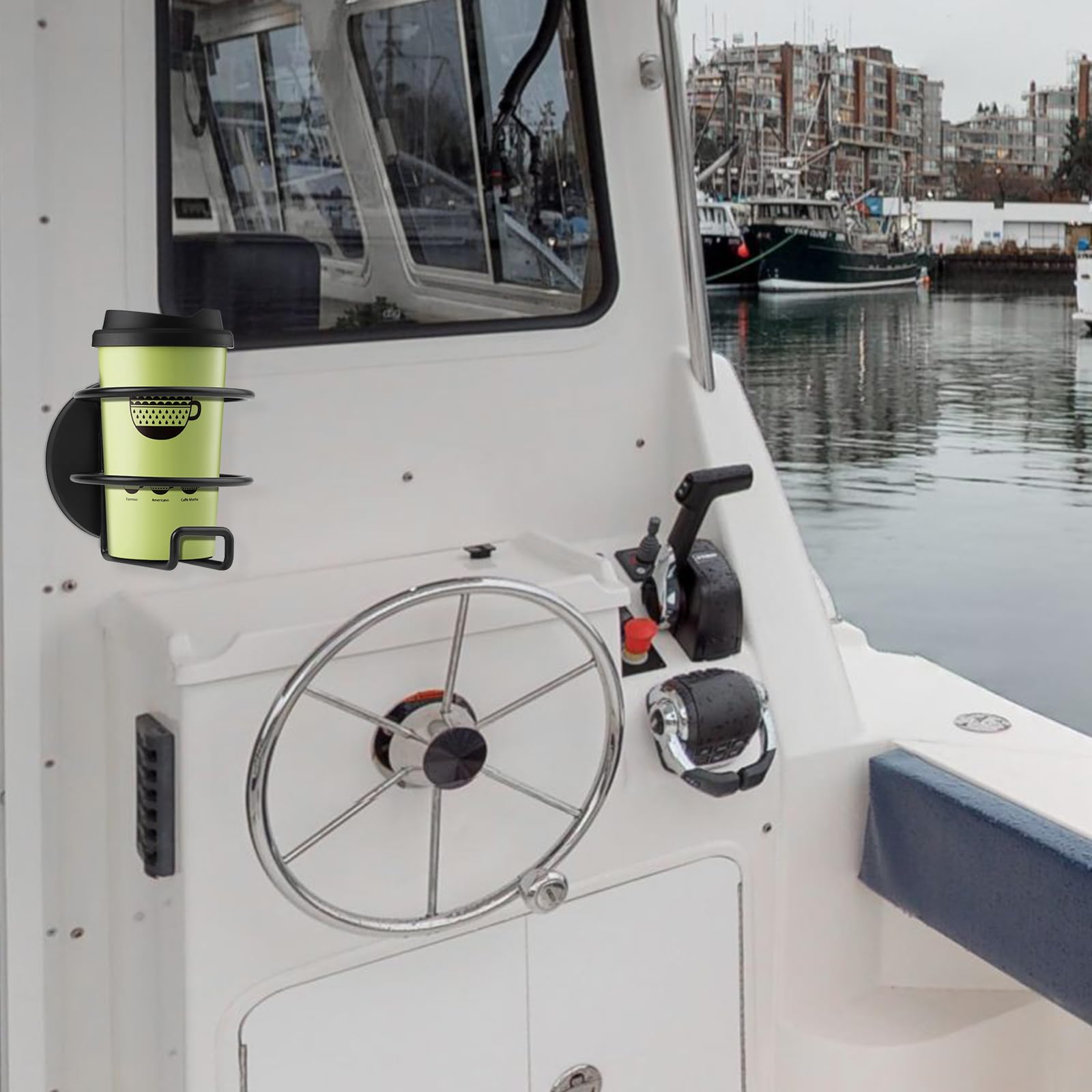 Magnetic Cup Holder,Heavy Duty Metal Drink Holder,3.46 Inch / 8.8 Cm Strong Base,Bottle Holder For Refrigerator/Treadmill/Truck/