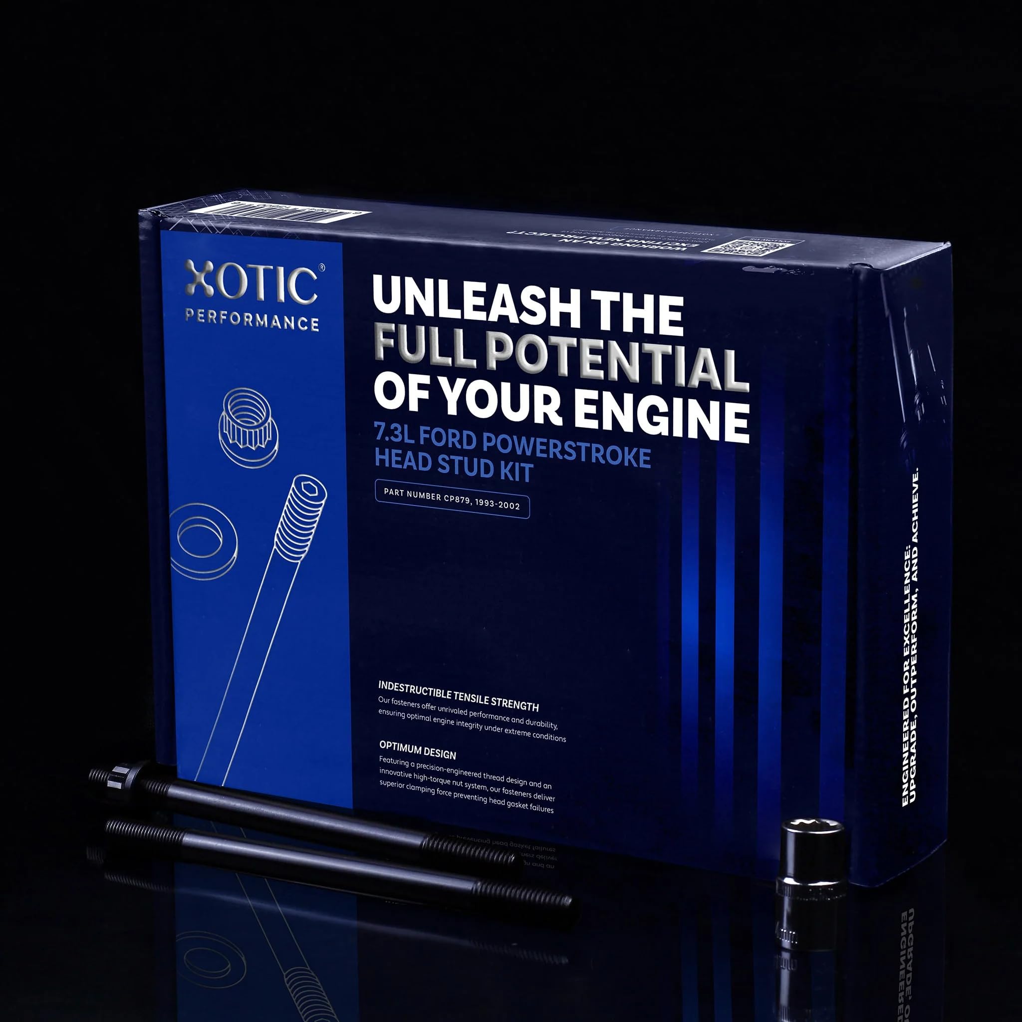 Head Stud Engine Replacement Kit for 7.3L 1993 to 2002 Diesel Ford Powerstroke - Xotic Performance CP879