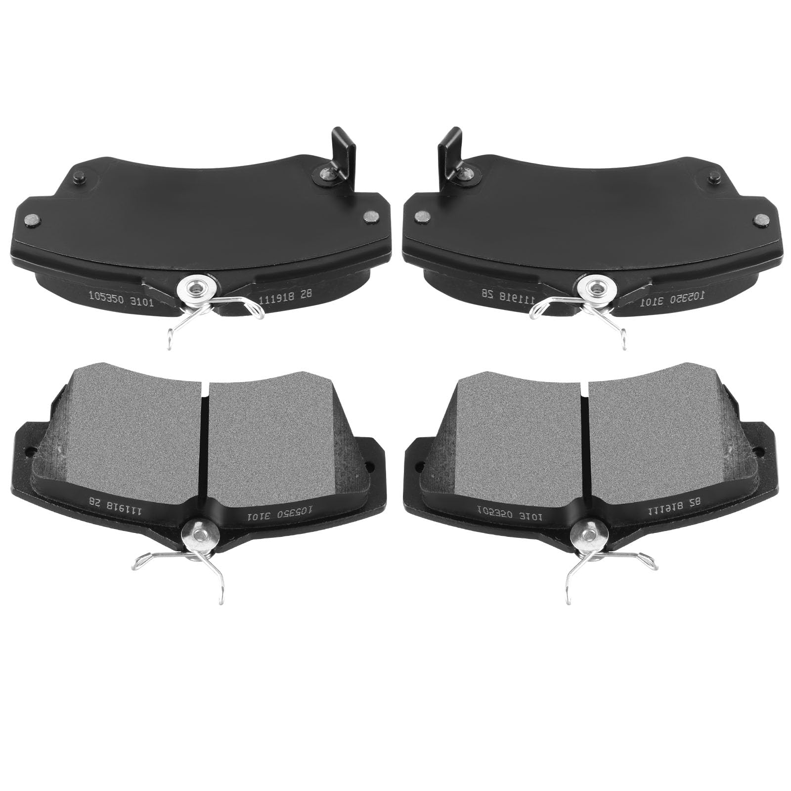 Automuto 4Pcs Front Semi-Metallic Disc Brake Pads Set D841 For Chrysler Pt For Cruiser 2001-2010,For Dodge Neon 2003-2005