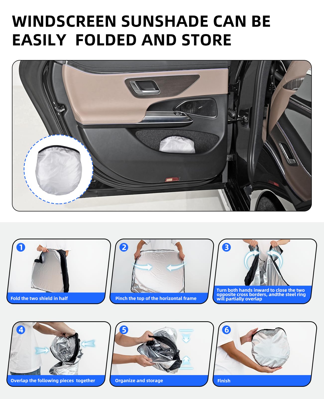 For Ford Explorer 2024 Windshield Sun Shade Window Sunshade Fit For Ford Explorer 2023 2022 2021 2020 Thicken 4-Layer Windshield