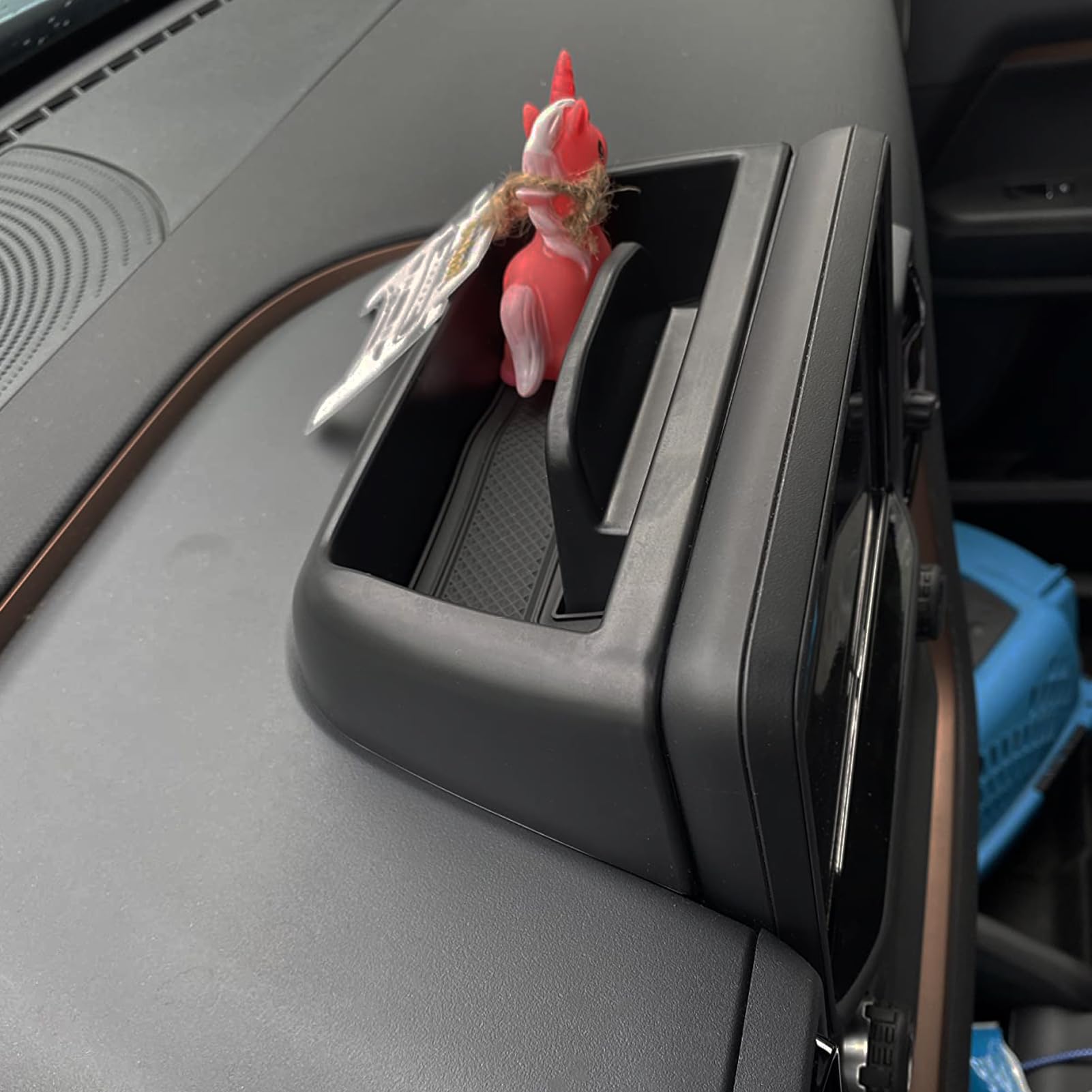 Zxiaochun 2Pcs Center Console Organizer Tray And Dash Storage Tray Compatible With Ford Bronco Sport Cx430 2021 2022 2023 2024 Accessories Armrest Box Insert Storage Tray Abs Plastic Material
