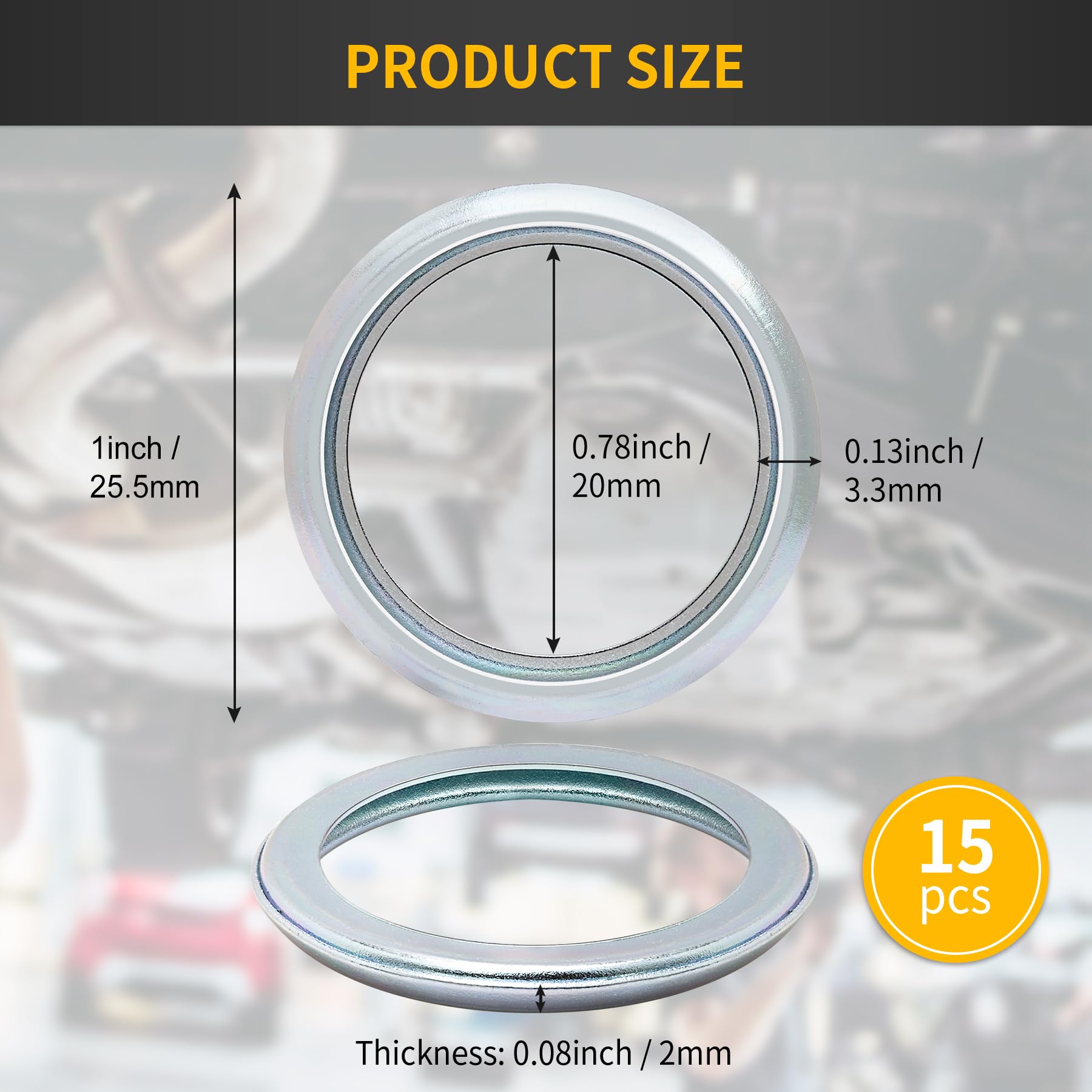 Luxlead 15 Pcs Oil Drain Plug Gaskets Crush Washers Seal Rings Compatible With Subaru Outback Forester Baja Impreza Wrx Sti Lega