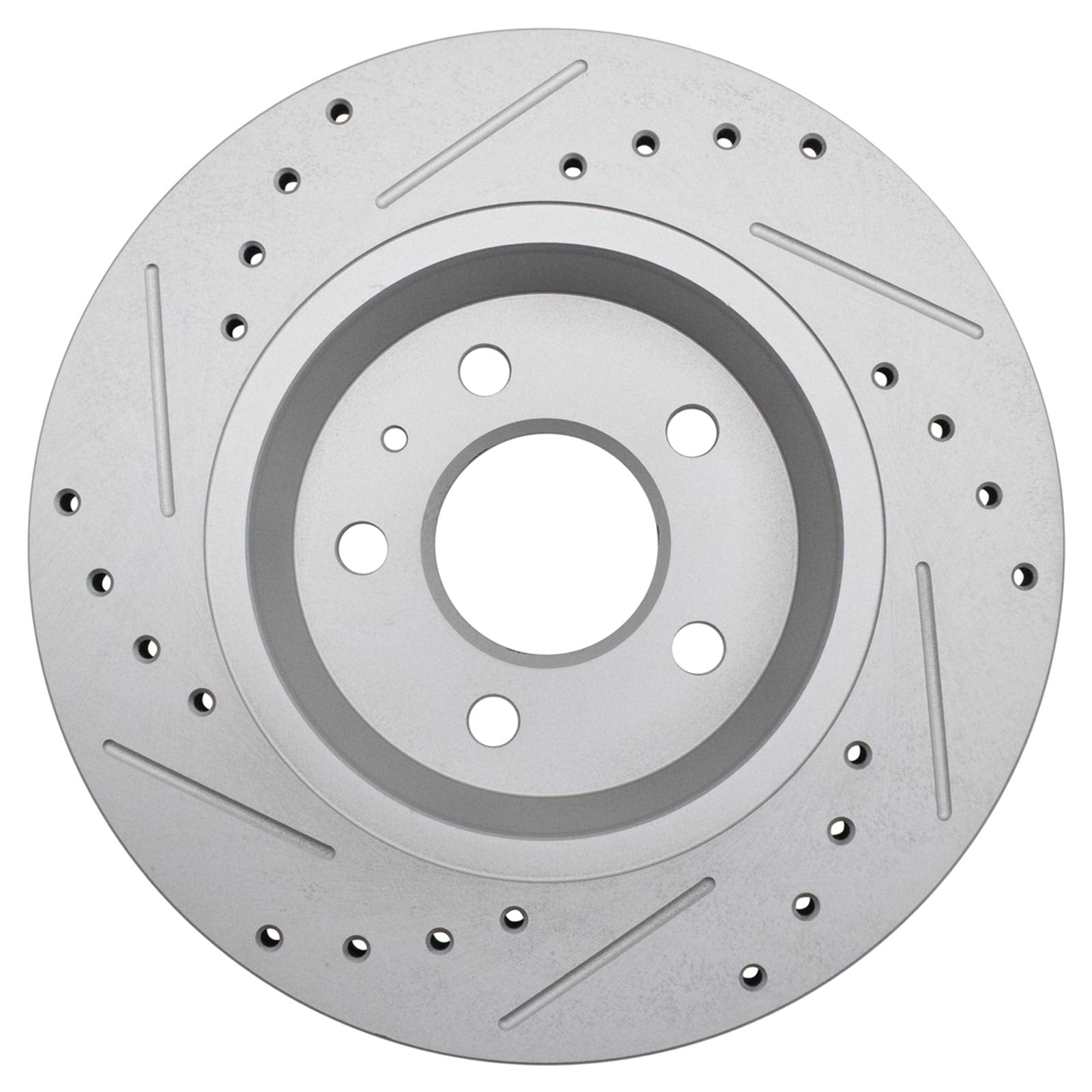 Trq Rear Performance Brake Rotor Drilled Slotted Pair Set For Audi A4 / A4 Quattro / A5 / A5 Quattro / A5 Sportback / A6 / A6 Qu
