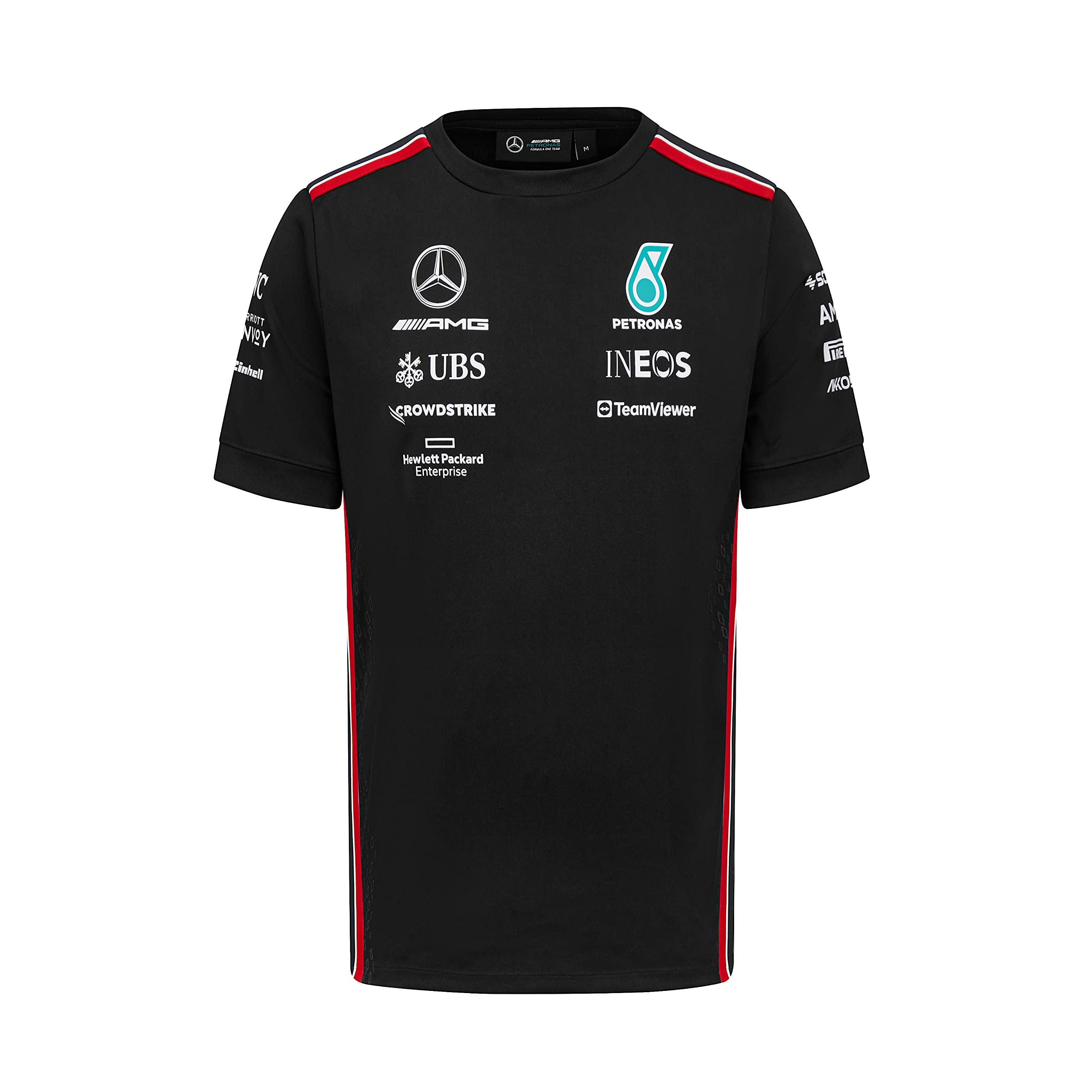 Mercedes Amg Petronas Formula One Team - Official Formula 1 Merchandise Collection - 2023 Team T-Shirt - Black - Men - Size: Xl