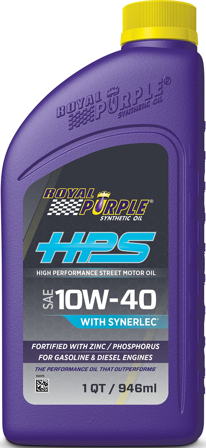 Royal Purple Roy31140 10W40 High Performance Street Motor Oil, 1 Quart