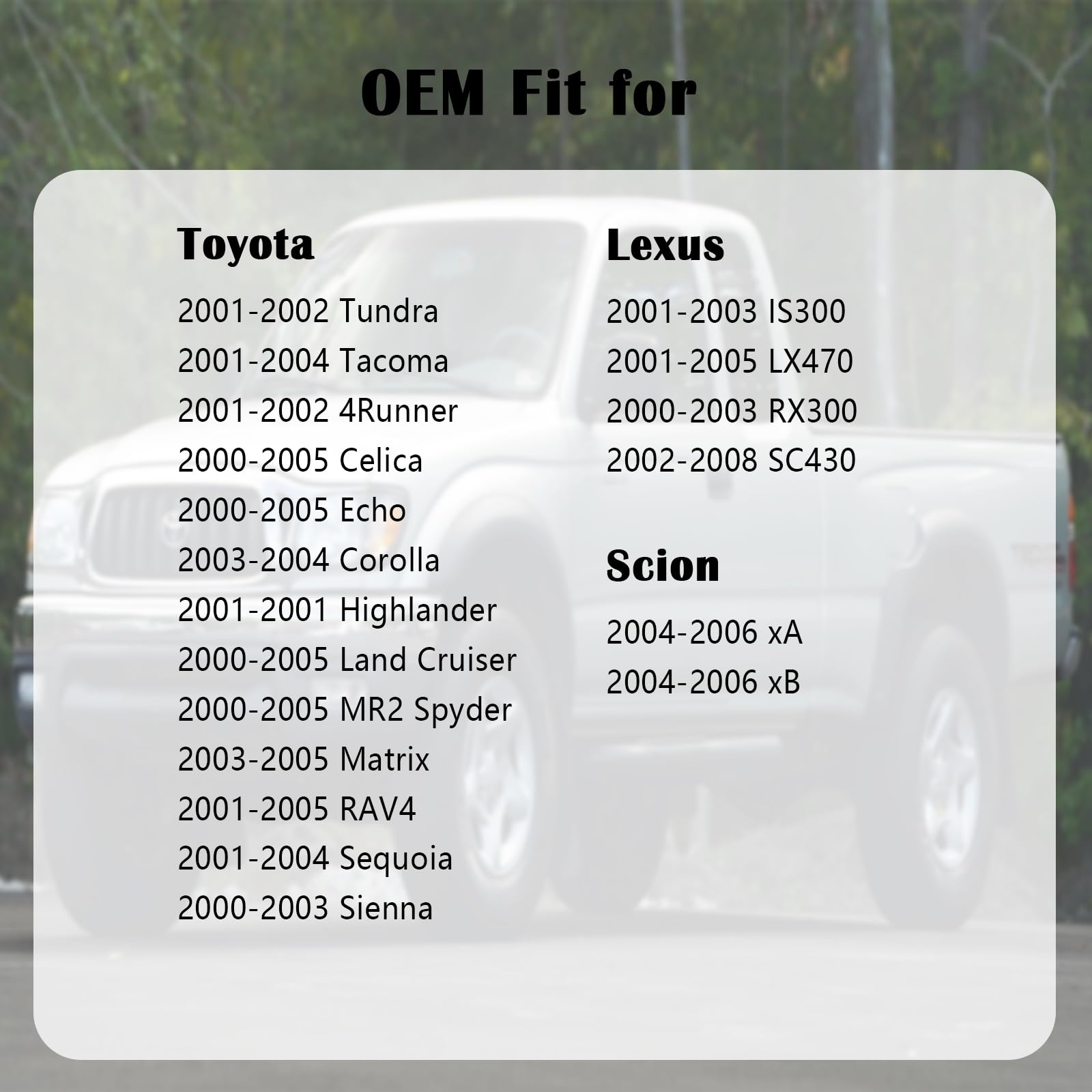 Gas Cap Fuel Cap For Toyota Lexus, 2002-2004 Tacoma, 2001-2005 Rav4, 2001-2003 Highlander, 2000-2003 Sienna, 2003-2004 Corolla,